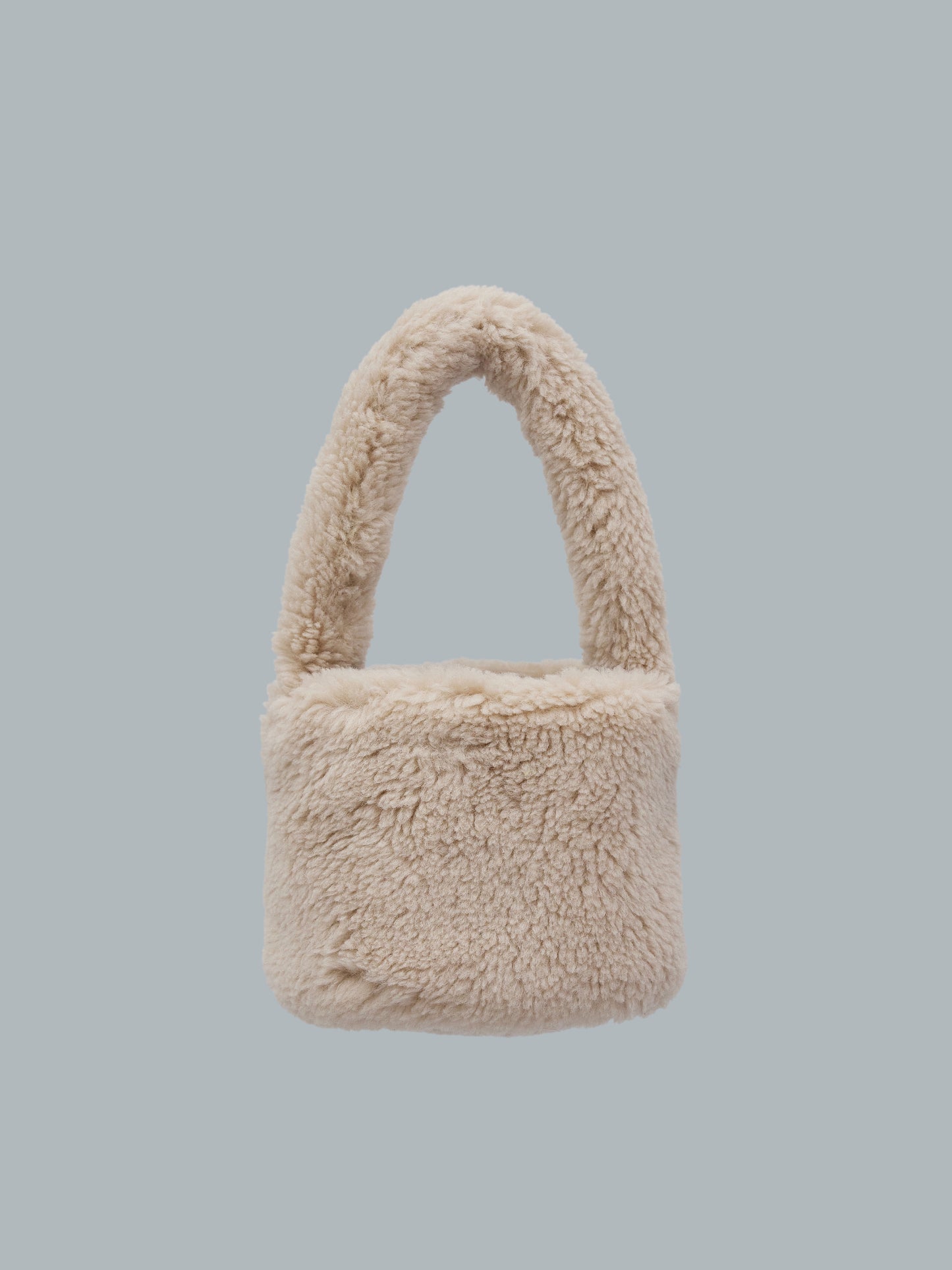 Fleece Cylinder Mini Bag, Chai Tea Latte