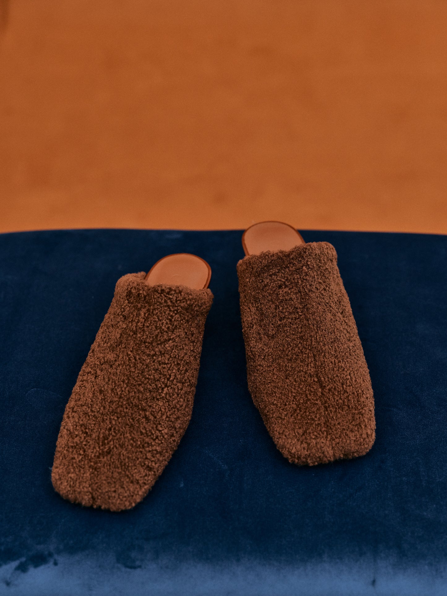 Sherpa Square Toe Mule, Chocolate