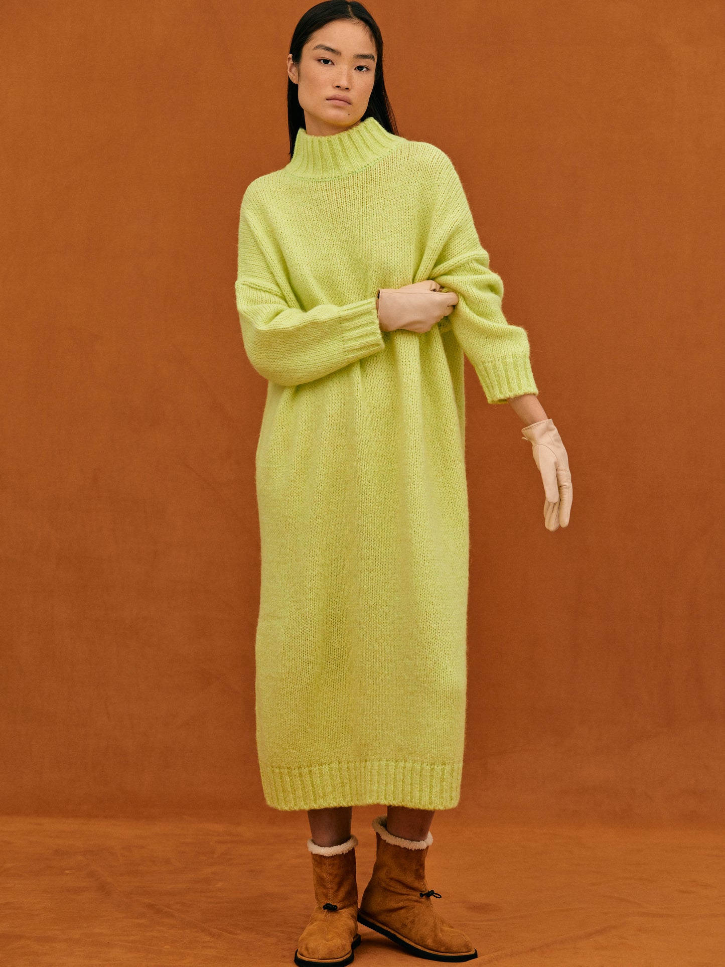 Oversized Pullover Dress, Lemon