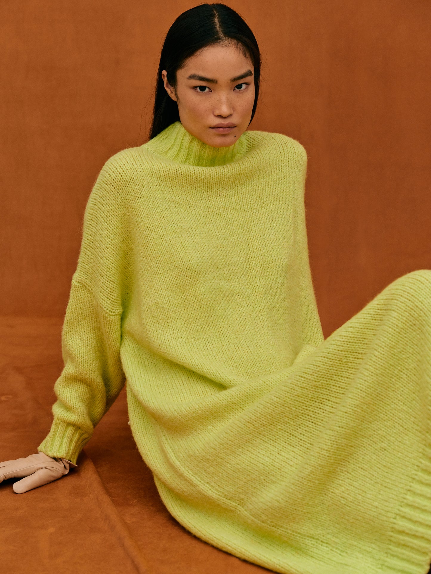 Oversized Pullover Dress, Lemon