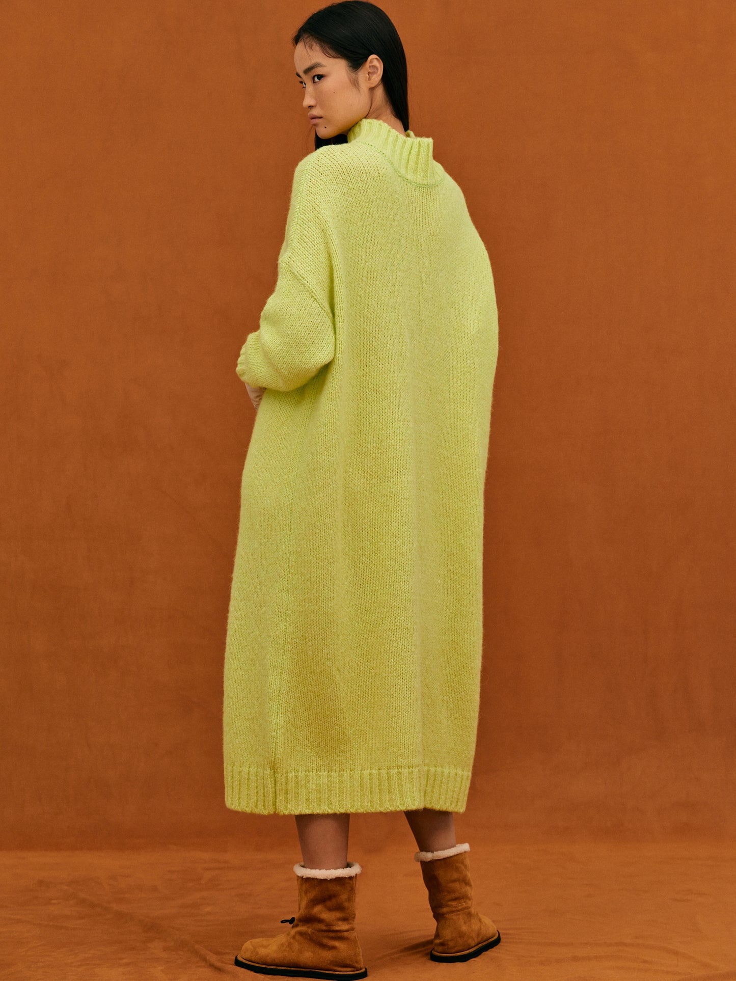 Oversized Pullover Dress, Lemon