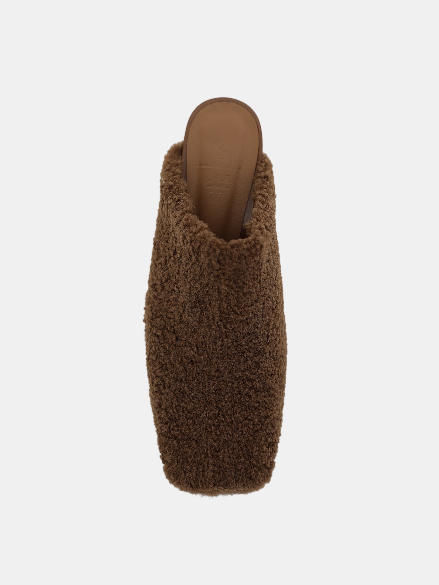 Sherpa Square Toe Mule, Chocolate