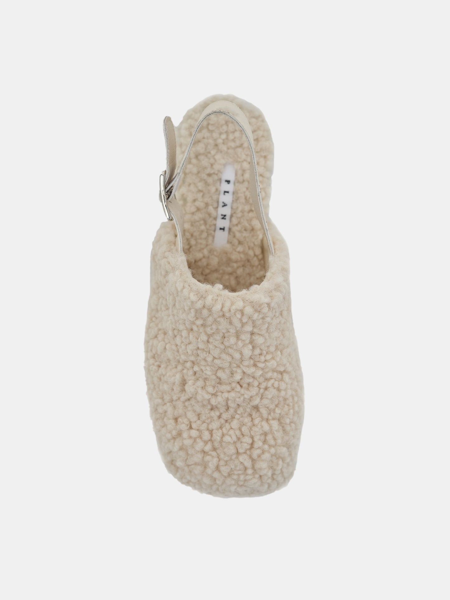 Sherpa Slingback Clogs, Cream