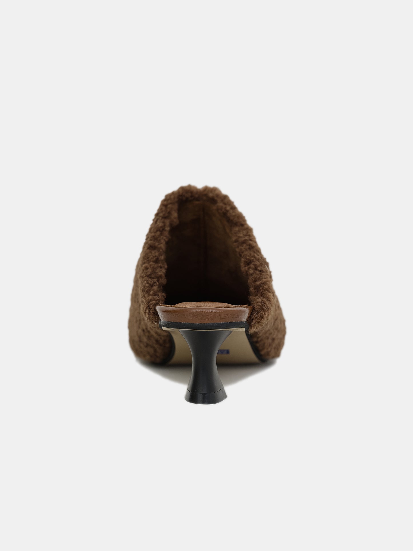 Sherpa Square Toe Mule, Chocolate