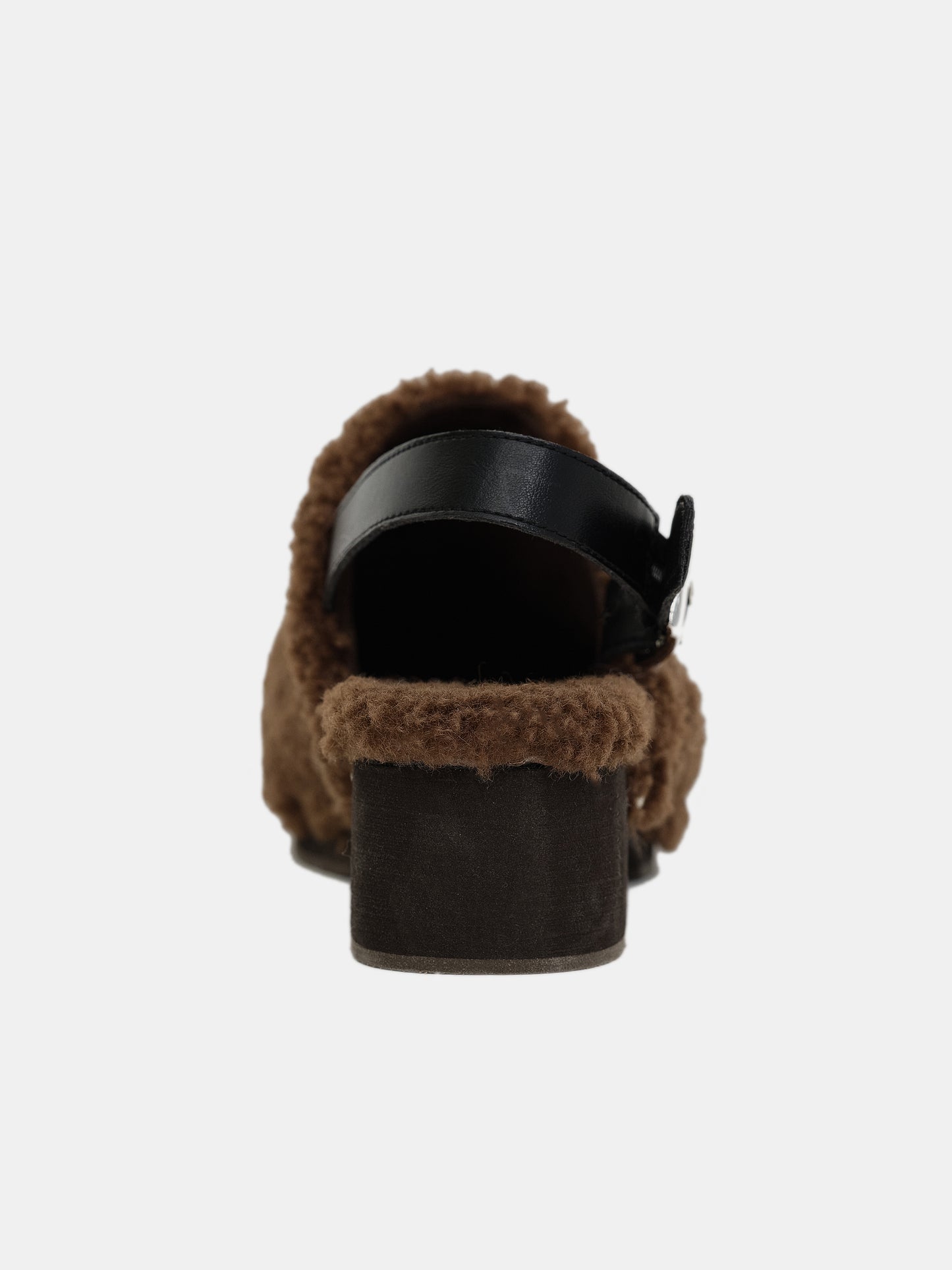 Sherpa Slingback Clogs, Brown