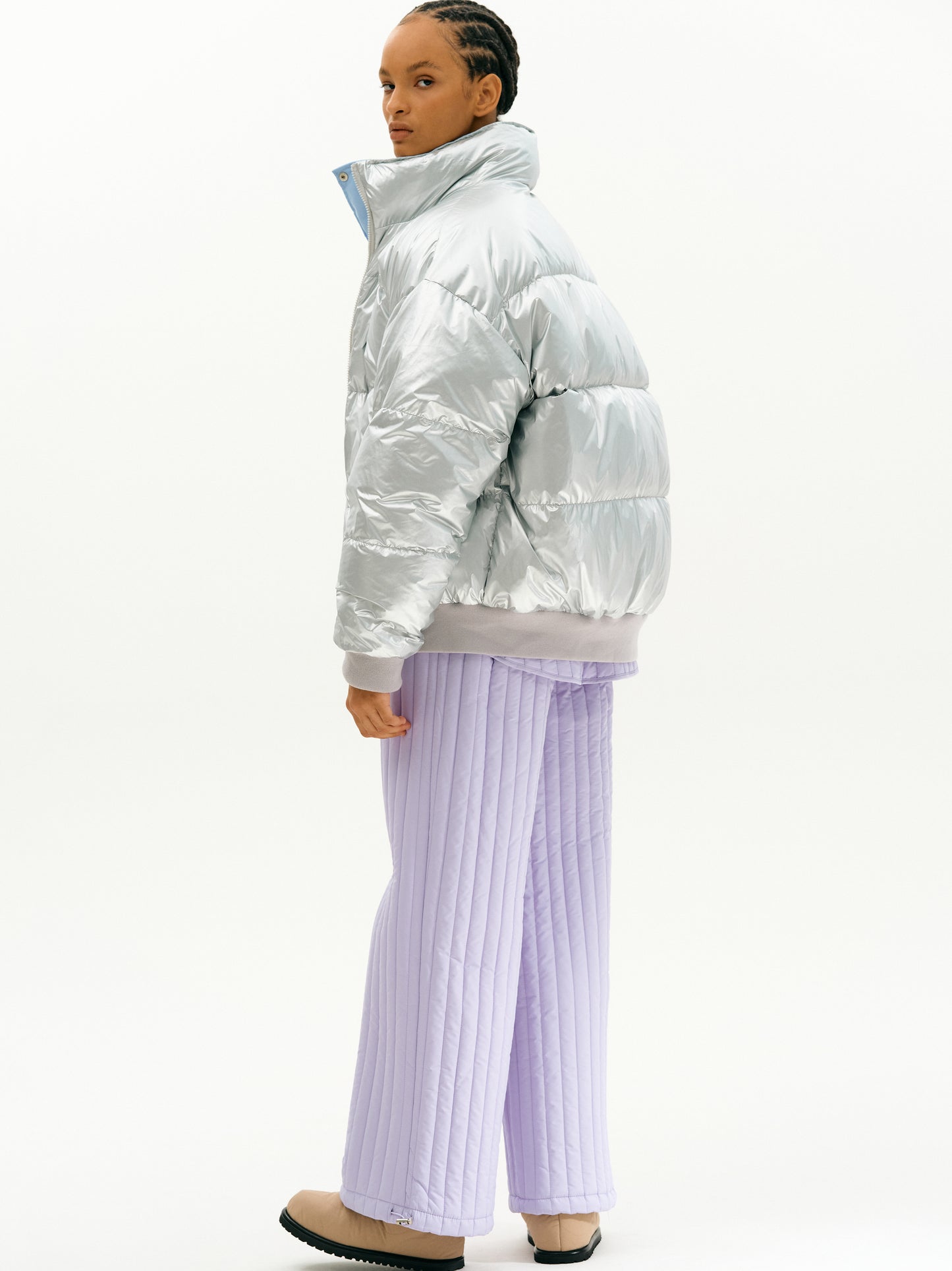 Reversible Puffer, Metal & Sky
