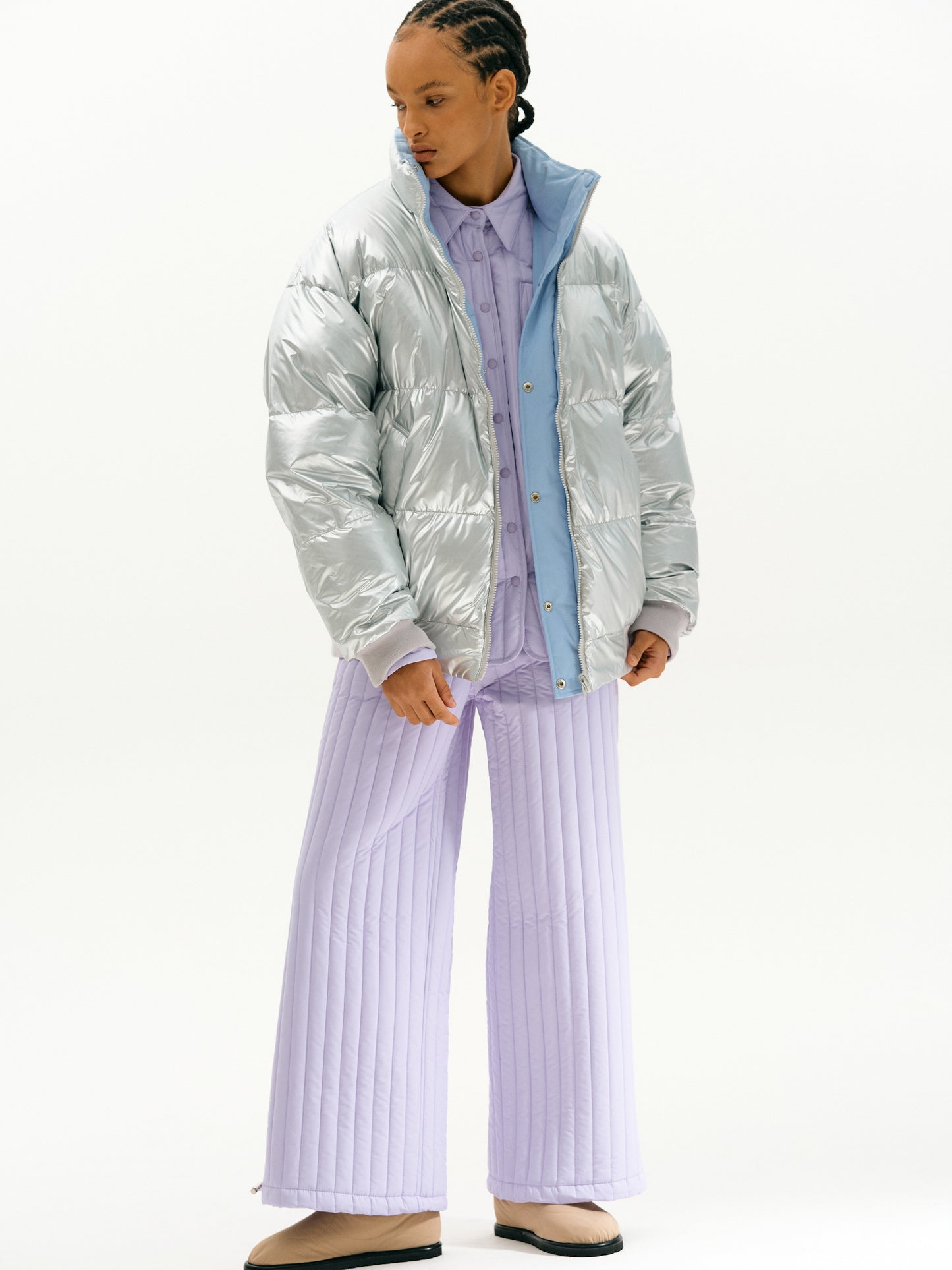 Puffer Overshirt, Petal