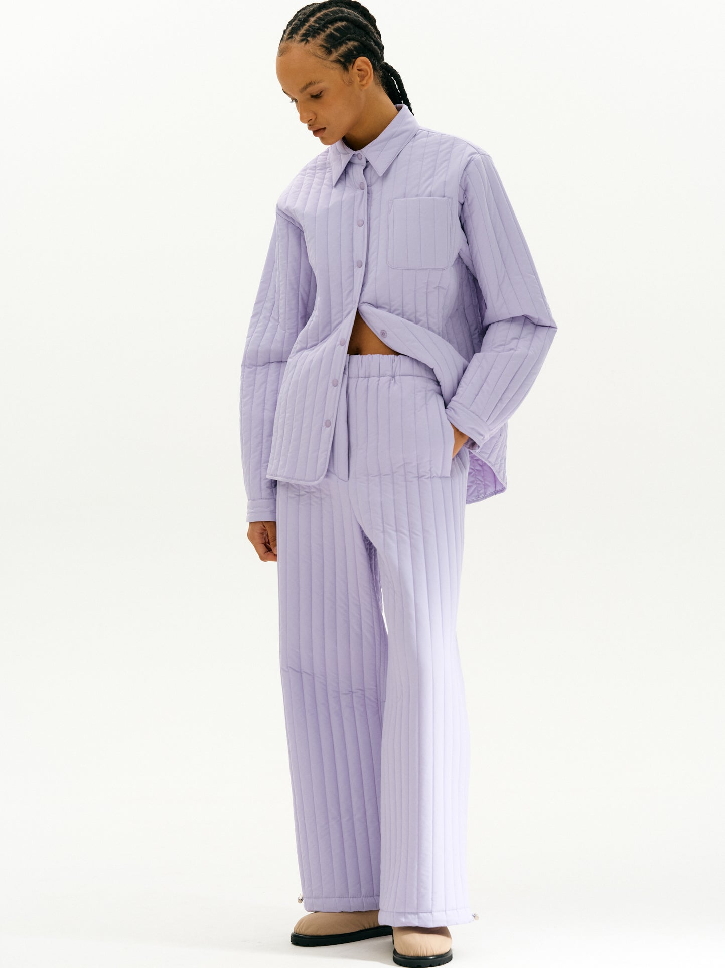 Puffer Overshirt, Petal