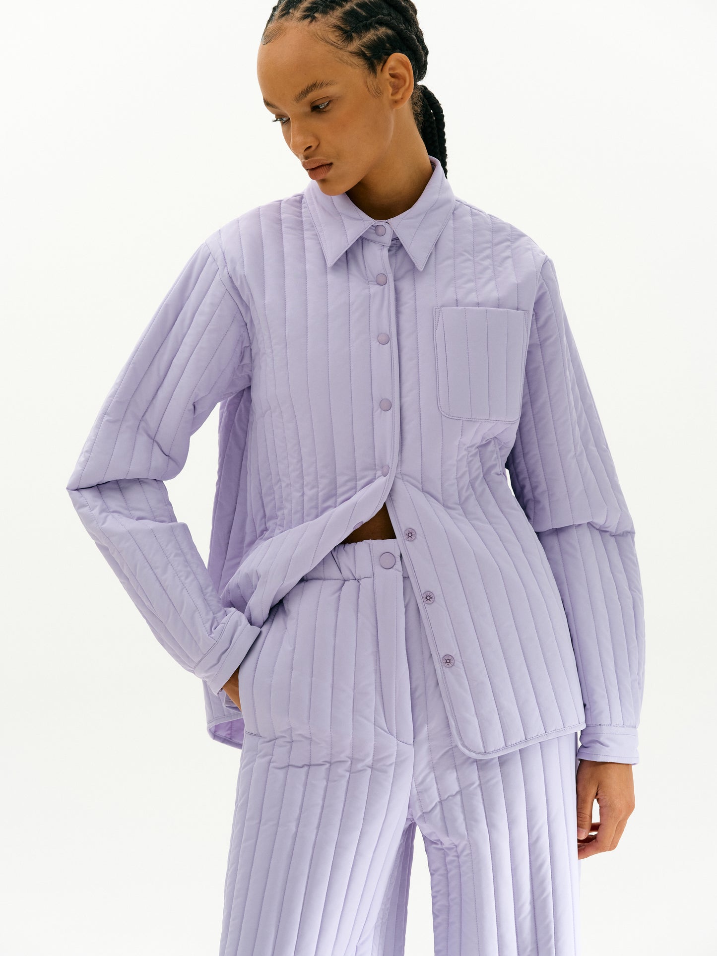 Puffer Overshirt, Petal