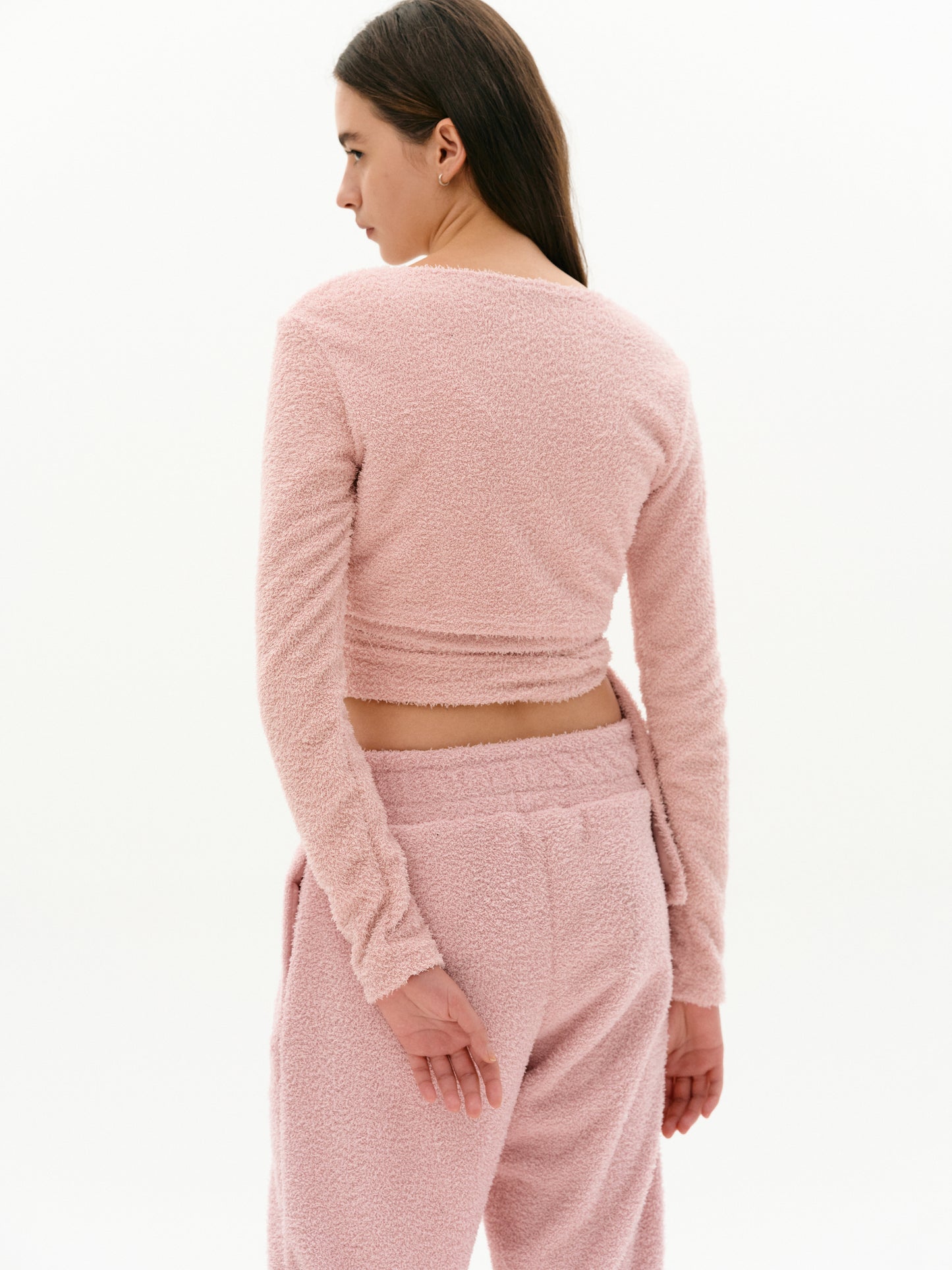 Cozy Knit Bouclé Set, Pink