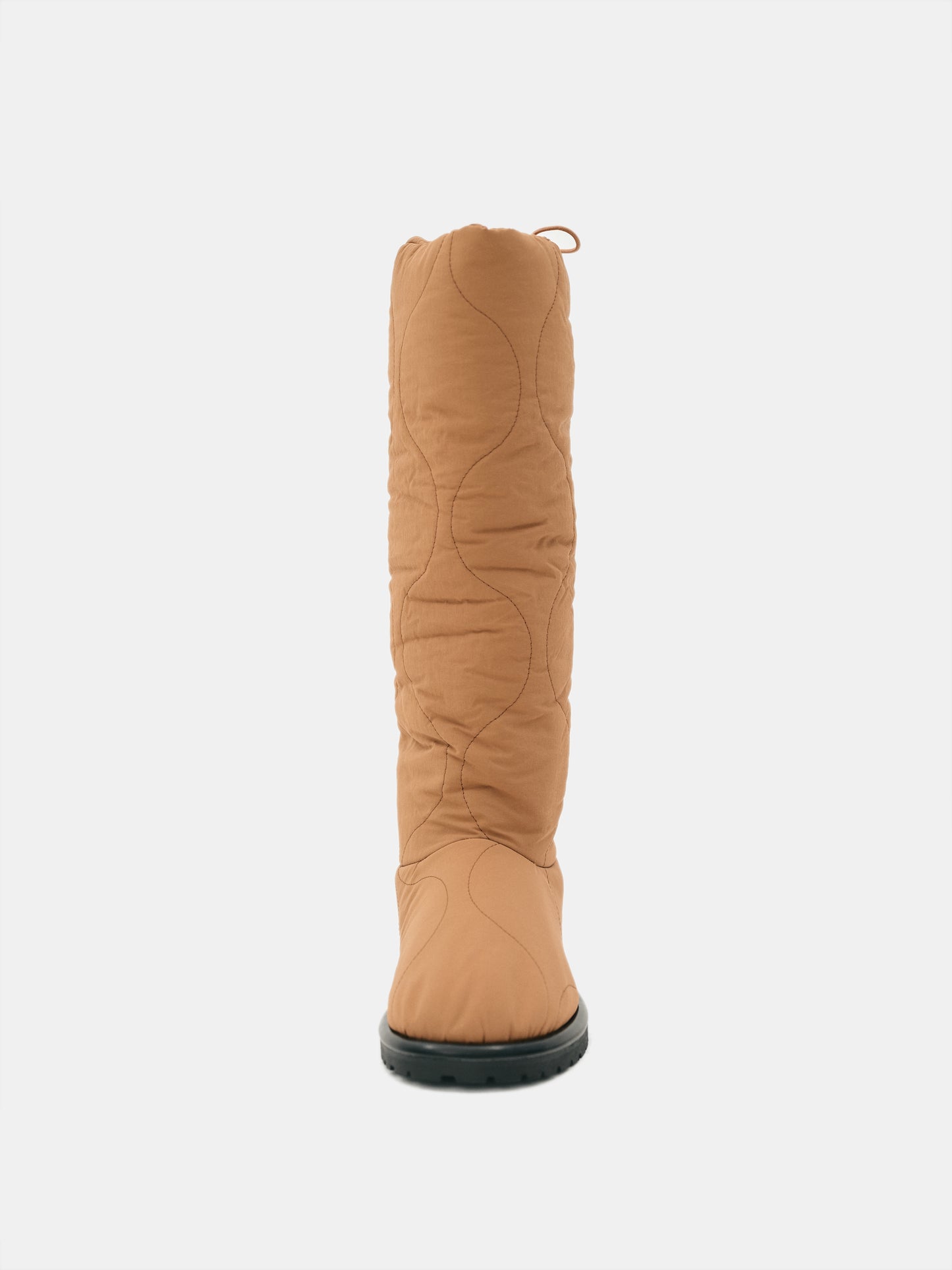 Quilted Puffer Boots, Cinnamon