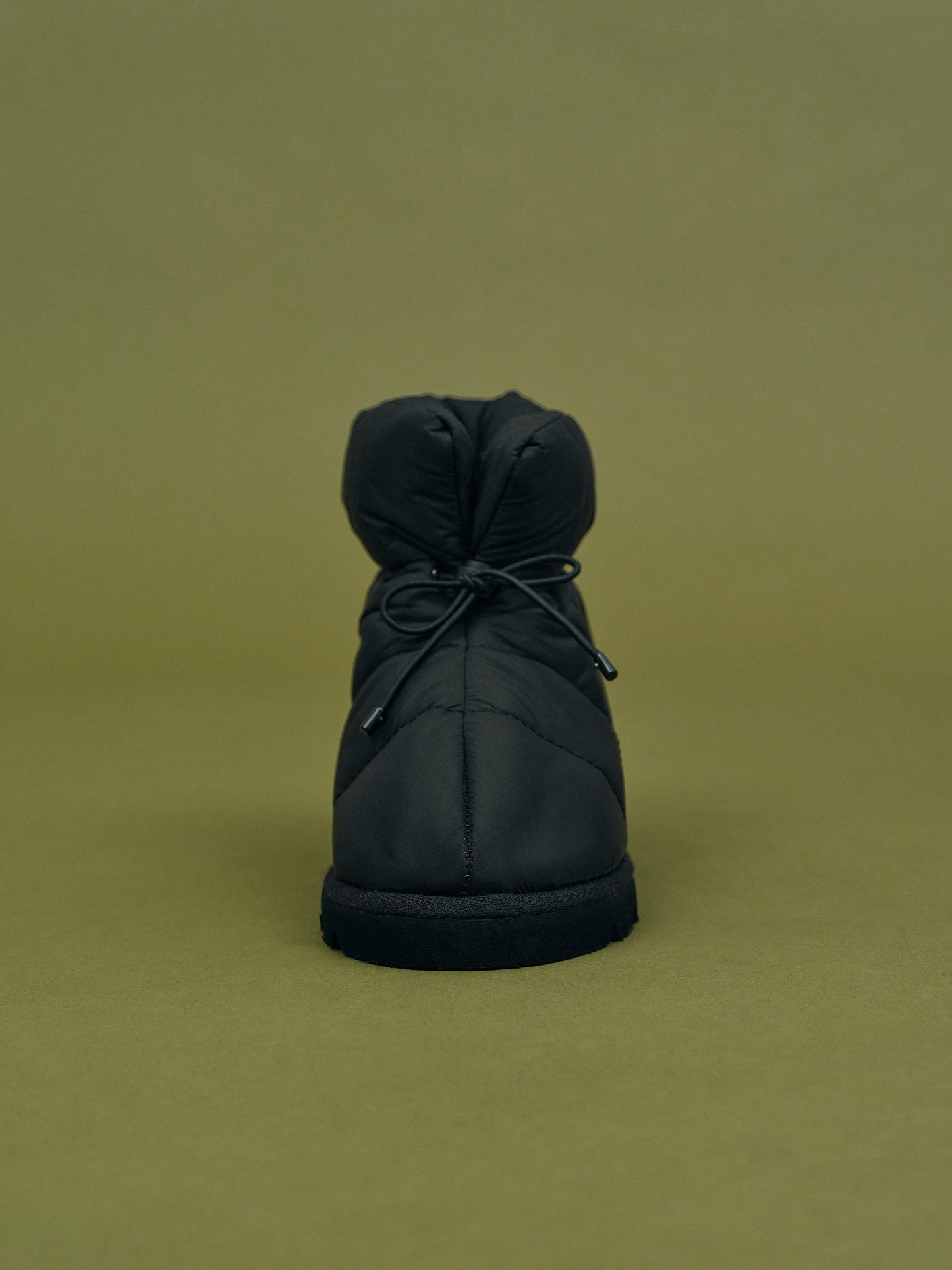 Ankle-High Puffy Boots, Black