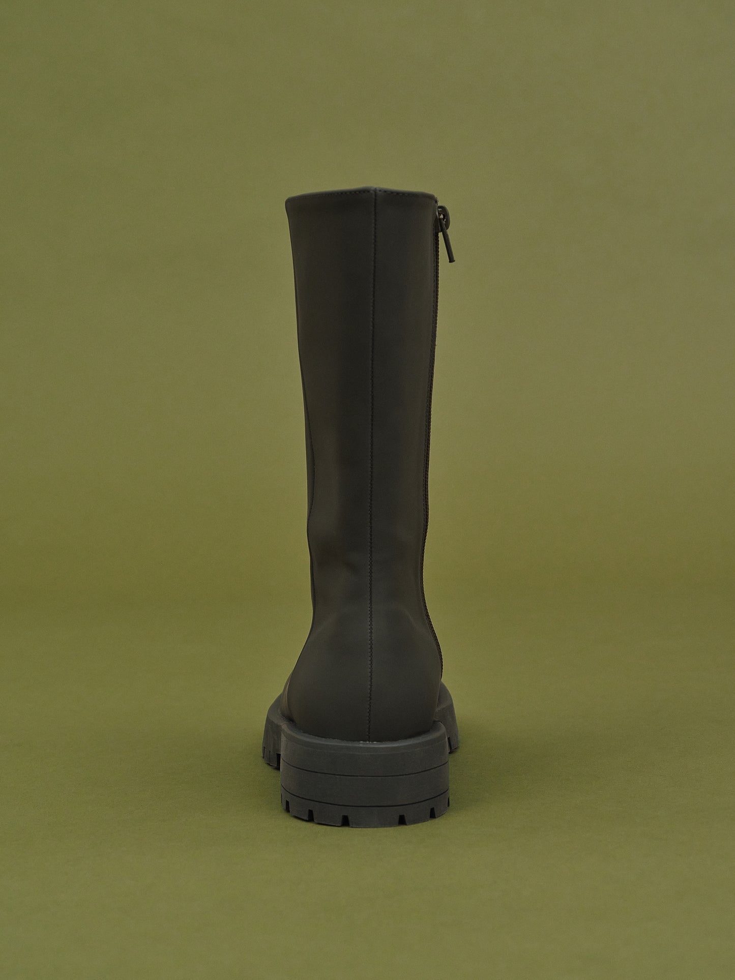 Mid-Calf Rubber Boots, Khaki