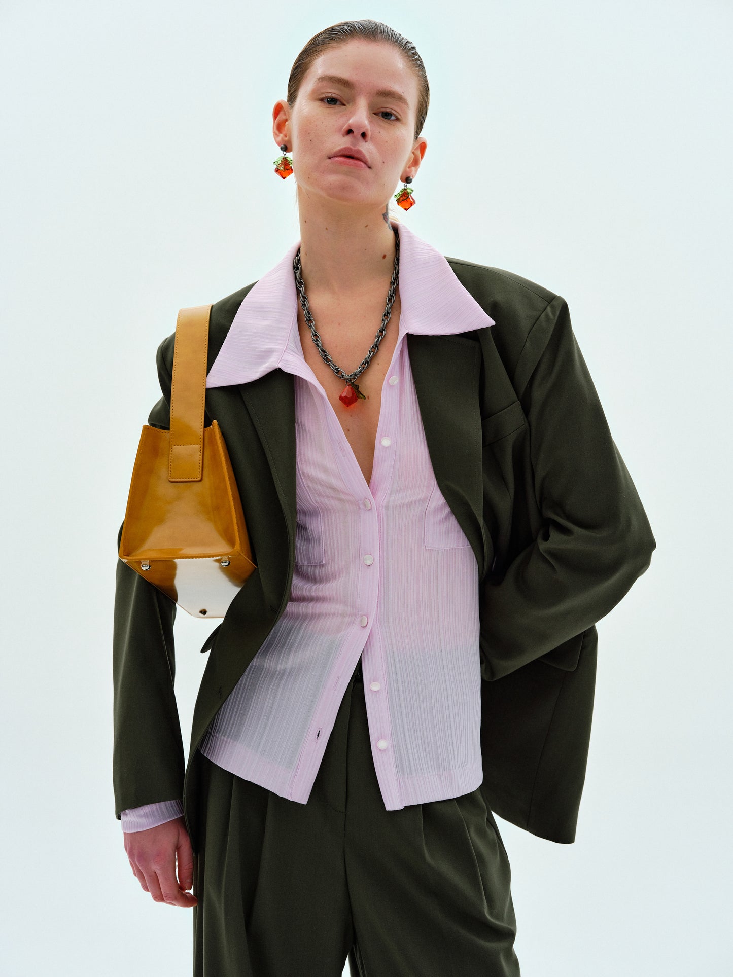 Shrunken Knit Shirt, Pastel Lilac