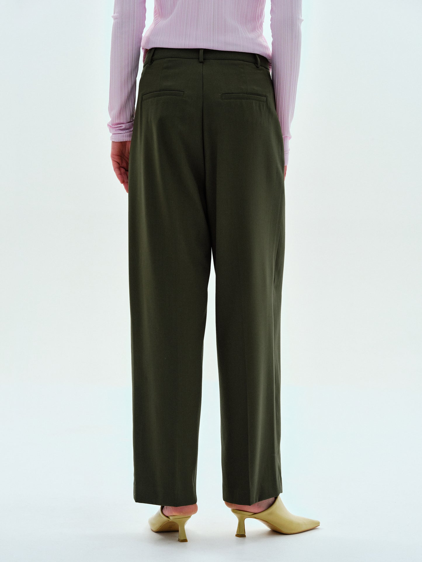 Twill Suit Trousers, Seaweed