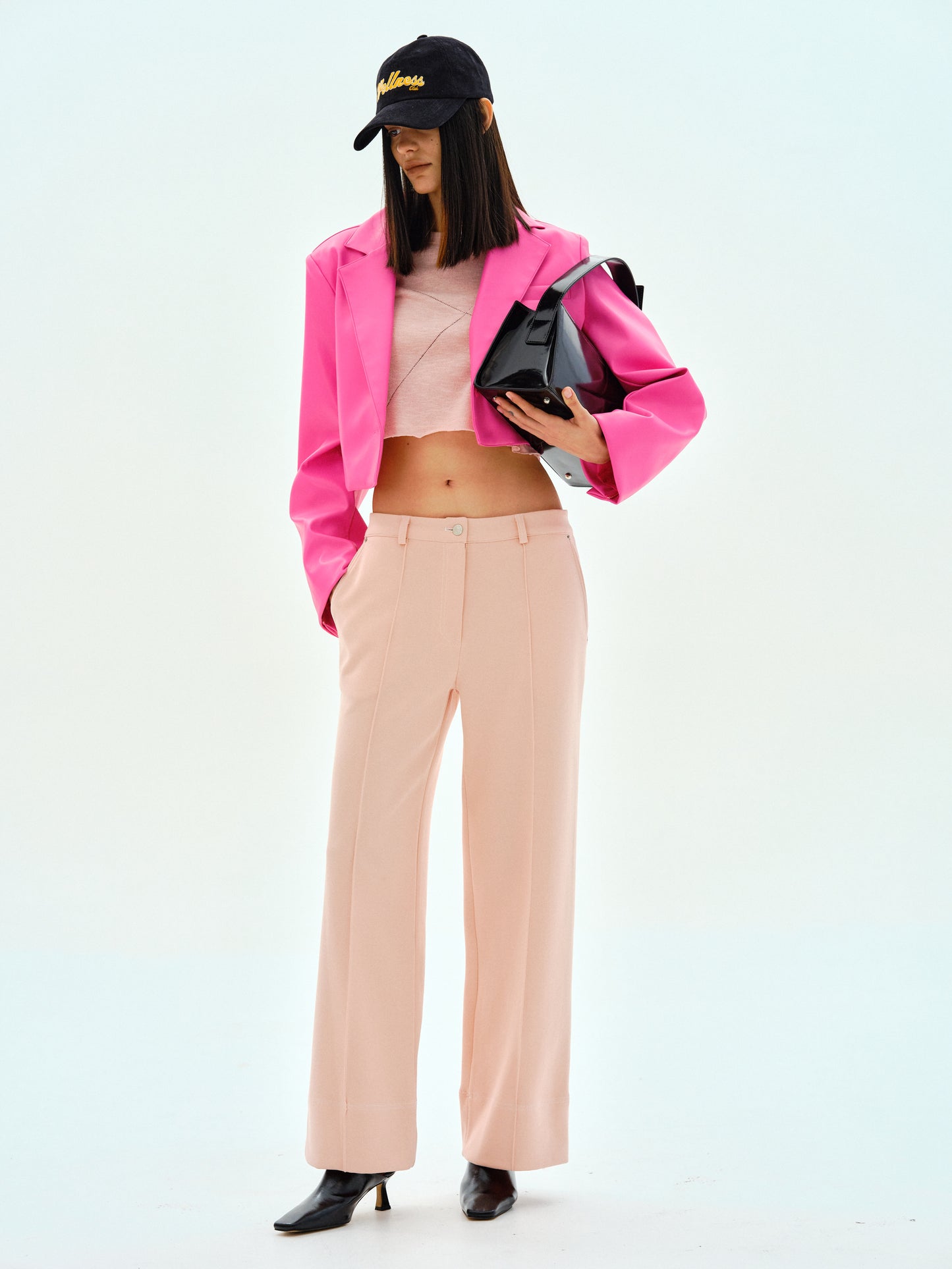 Casual Ponte Pants, Rose Milk