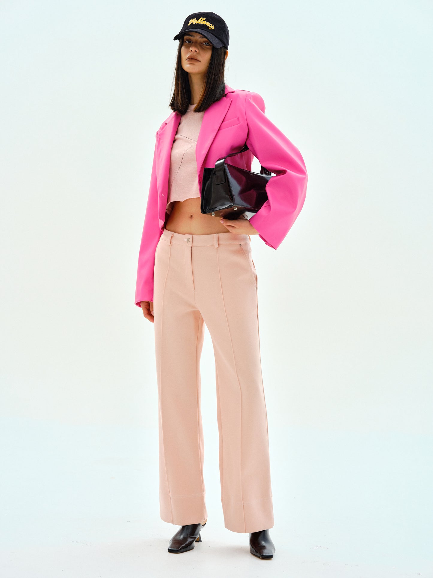 Casual Ponte Pants, Rose Milk