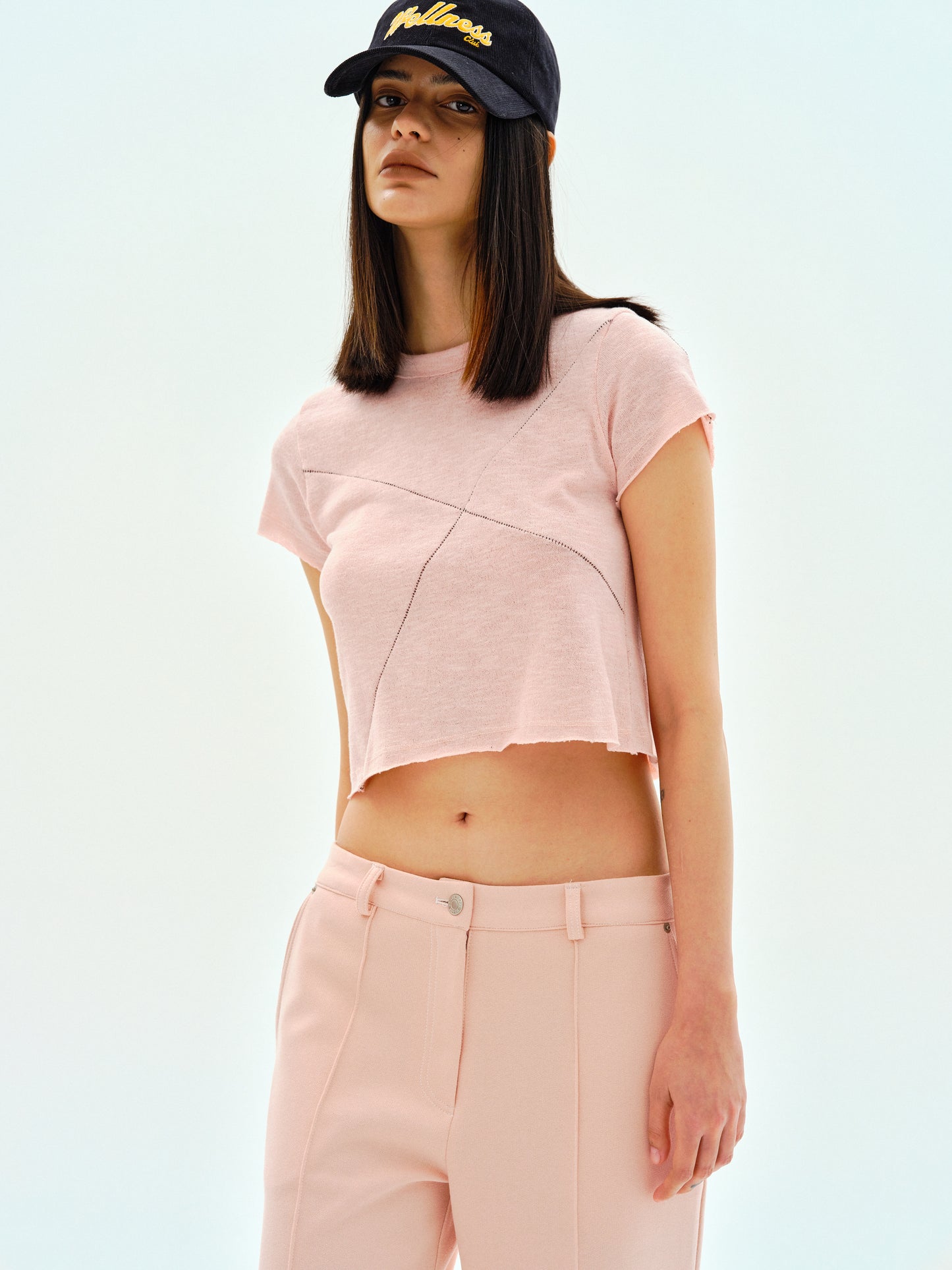 Baby Crop Knit, Peony