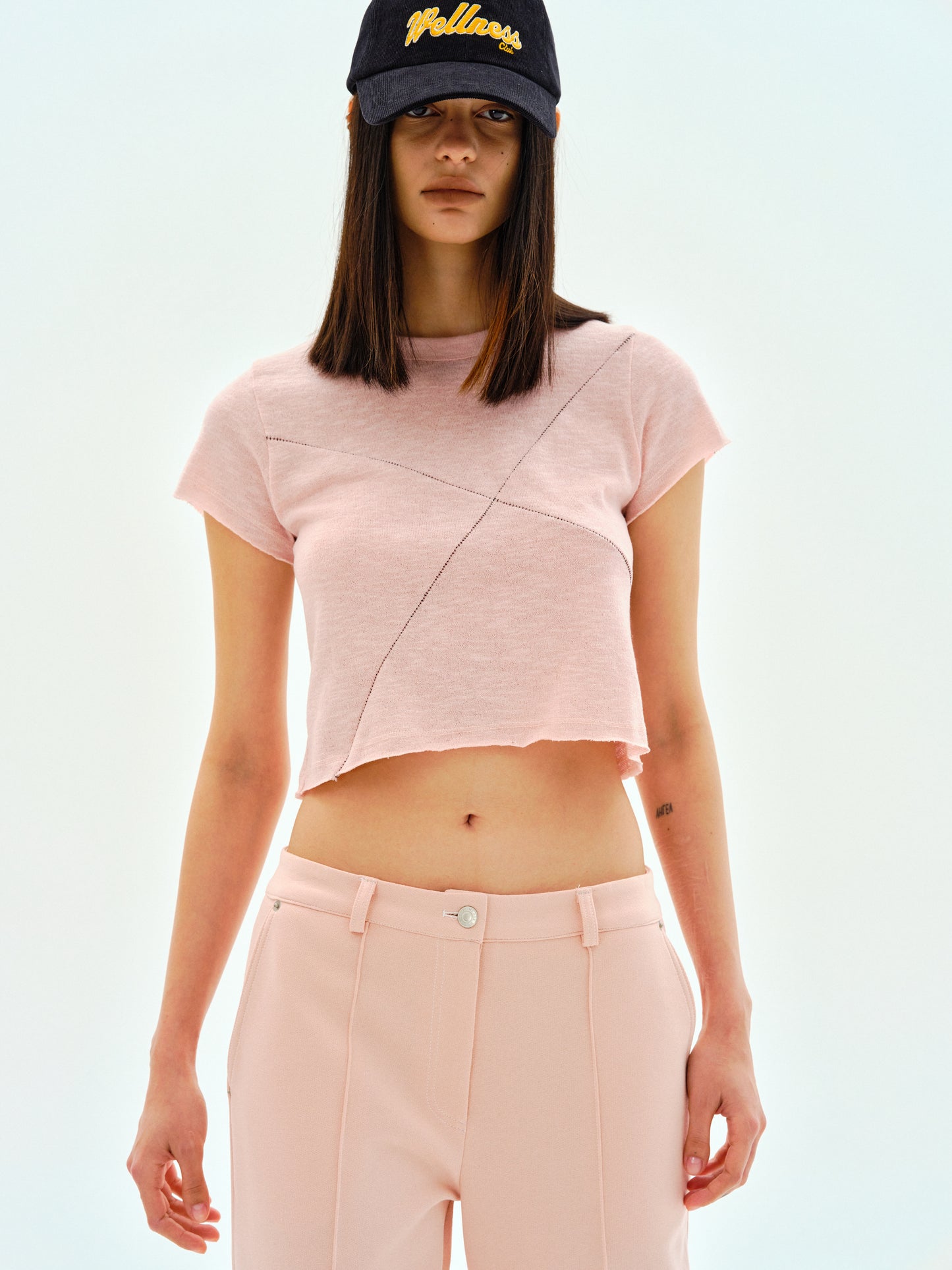 Baby Crop Knit, Peony