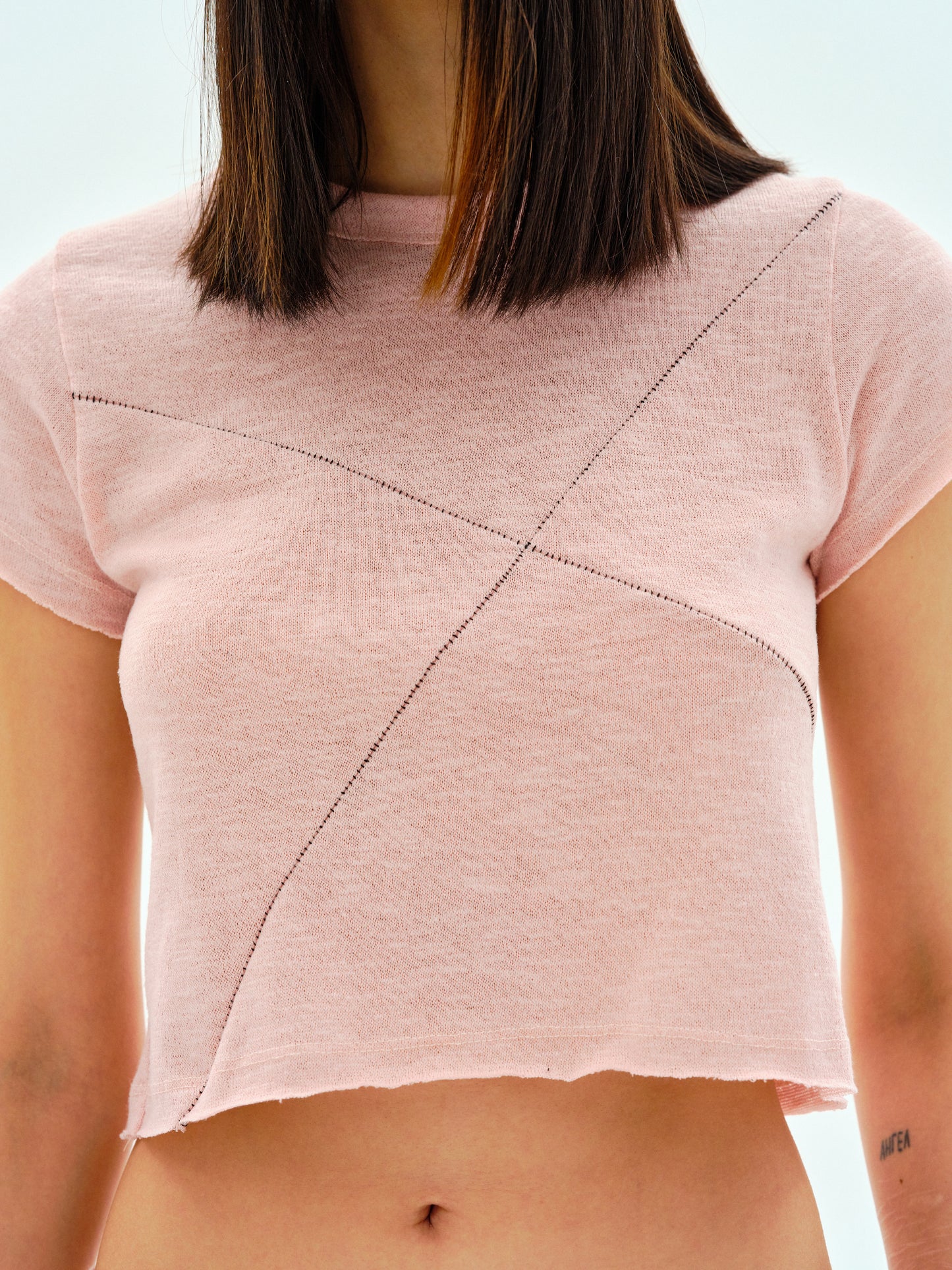 Baby Crop Knit, Peony