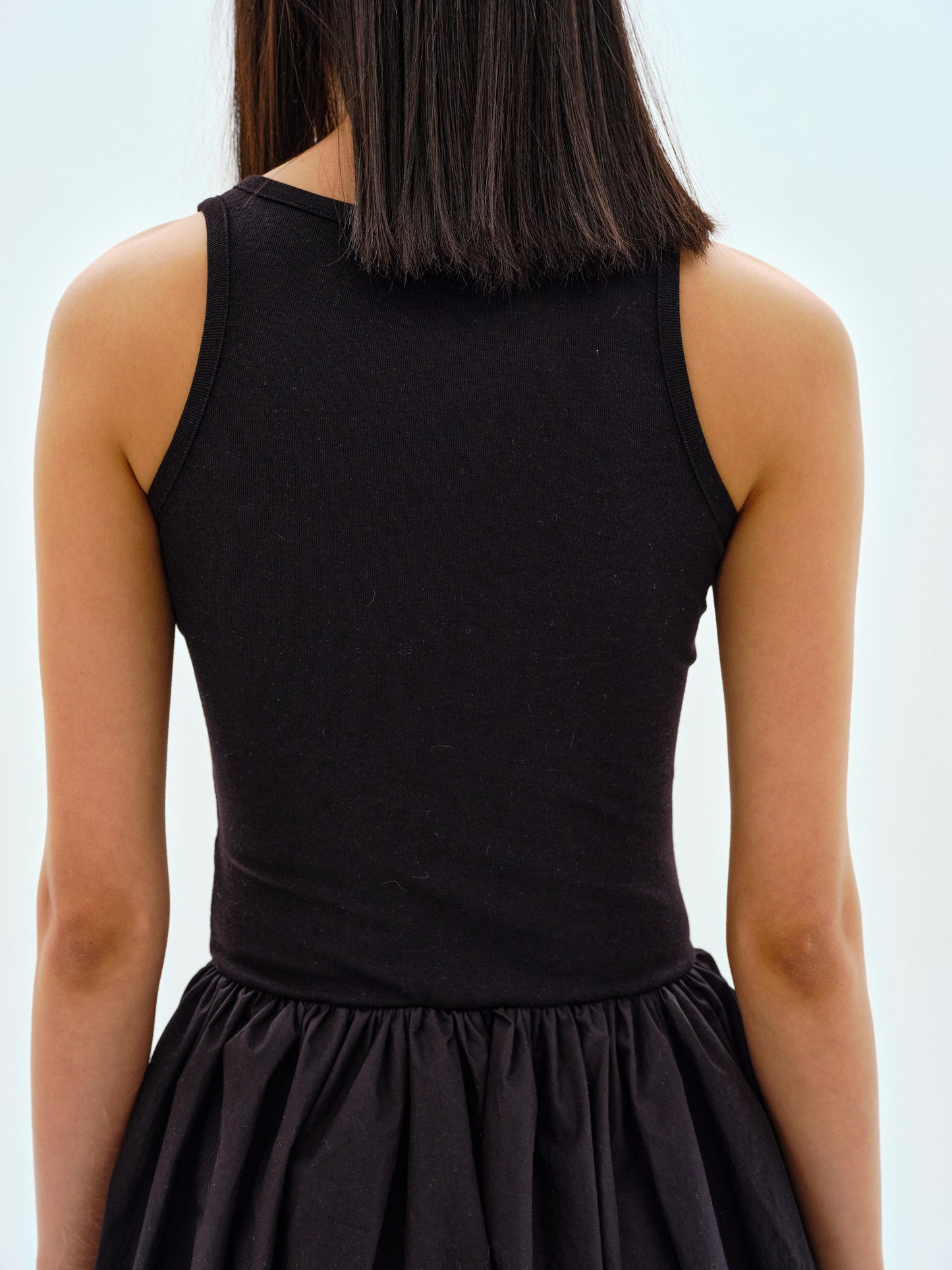 (Pre-order) Cotton Tank Dress, Black