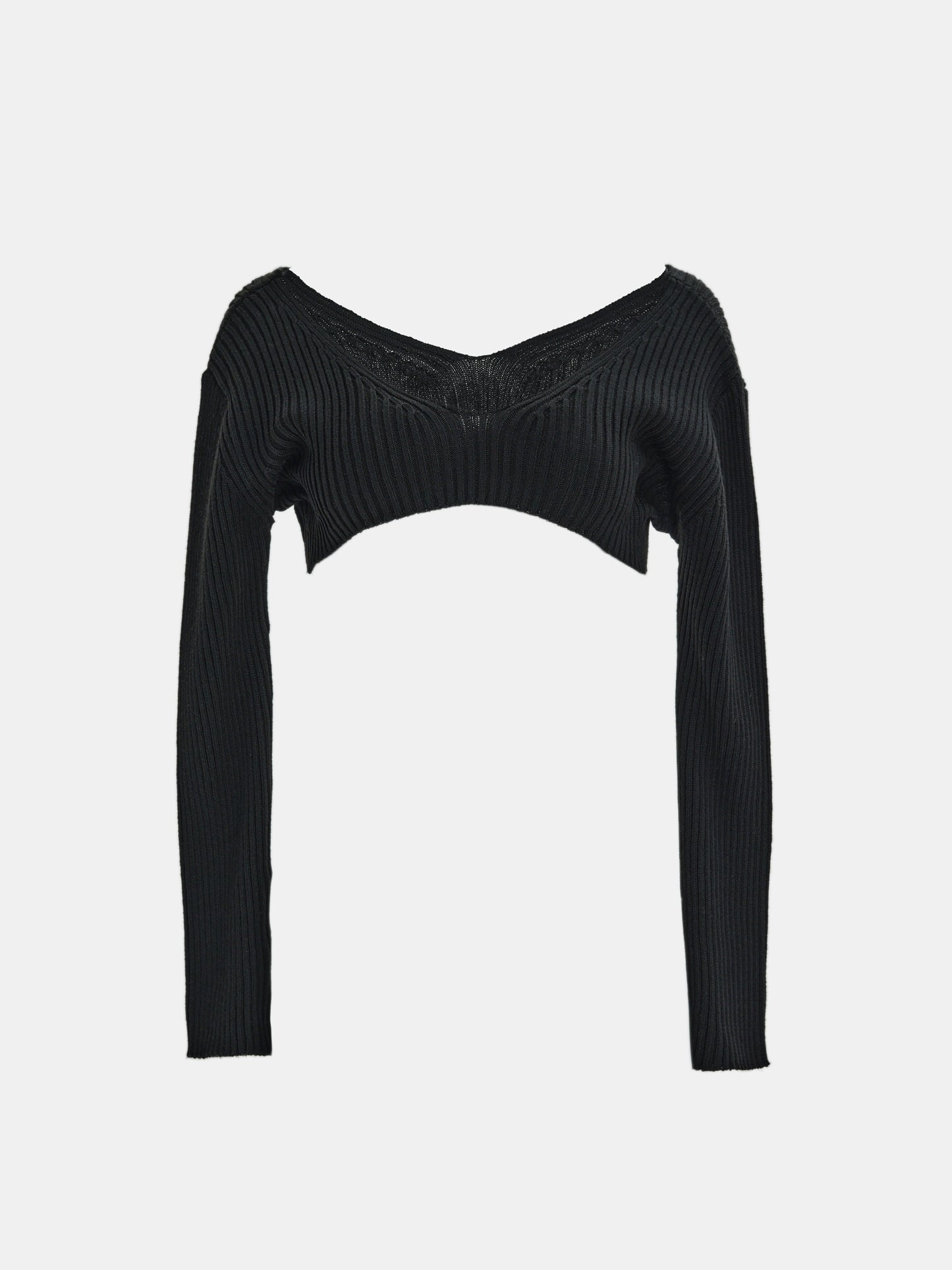 Two-Piece Knit Dress Set, Black