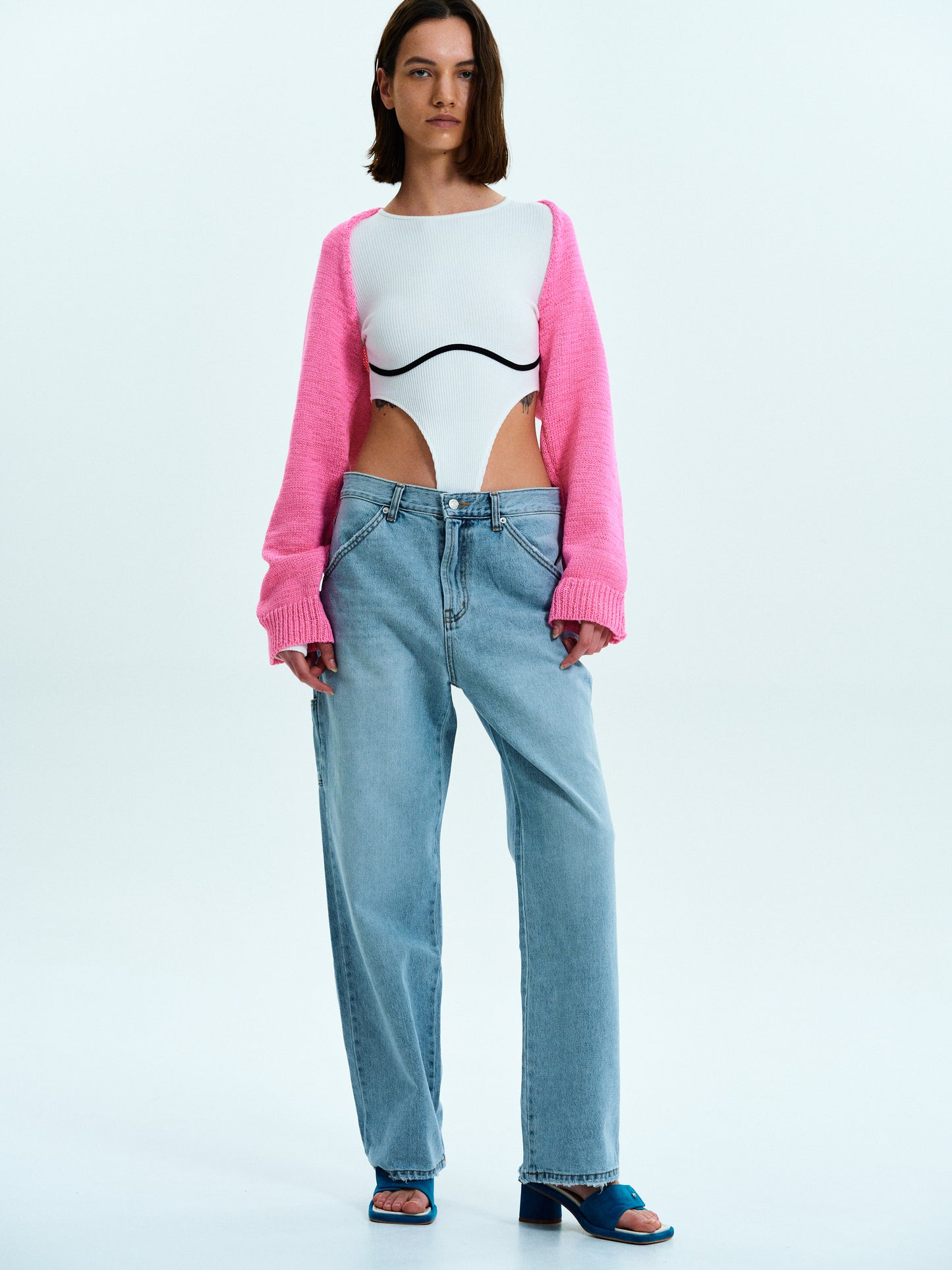 Wide Carpenter Jeans, Blue