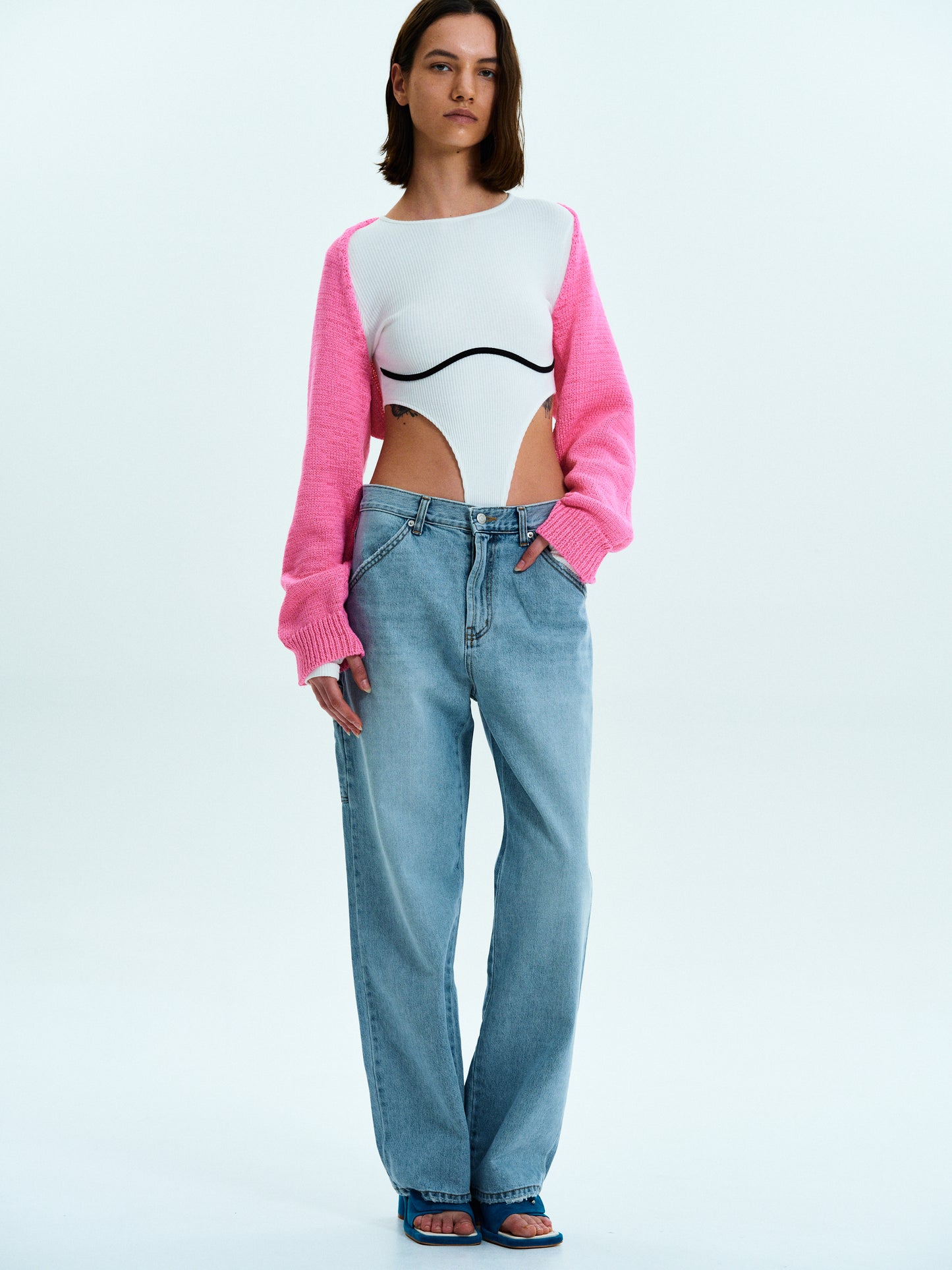 Wide Carpenter Jeans, Blue