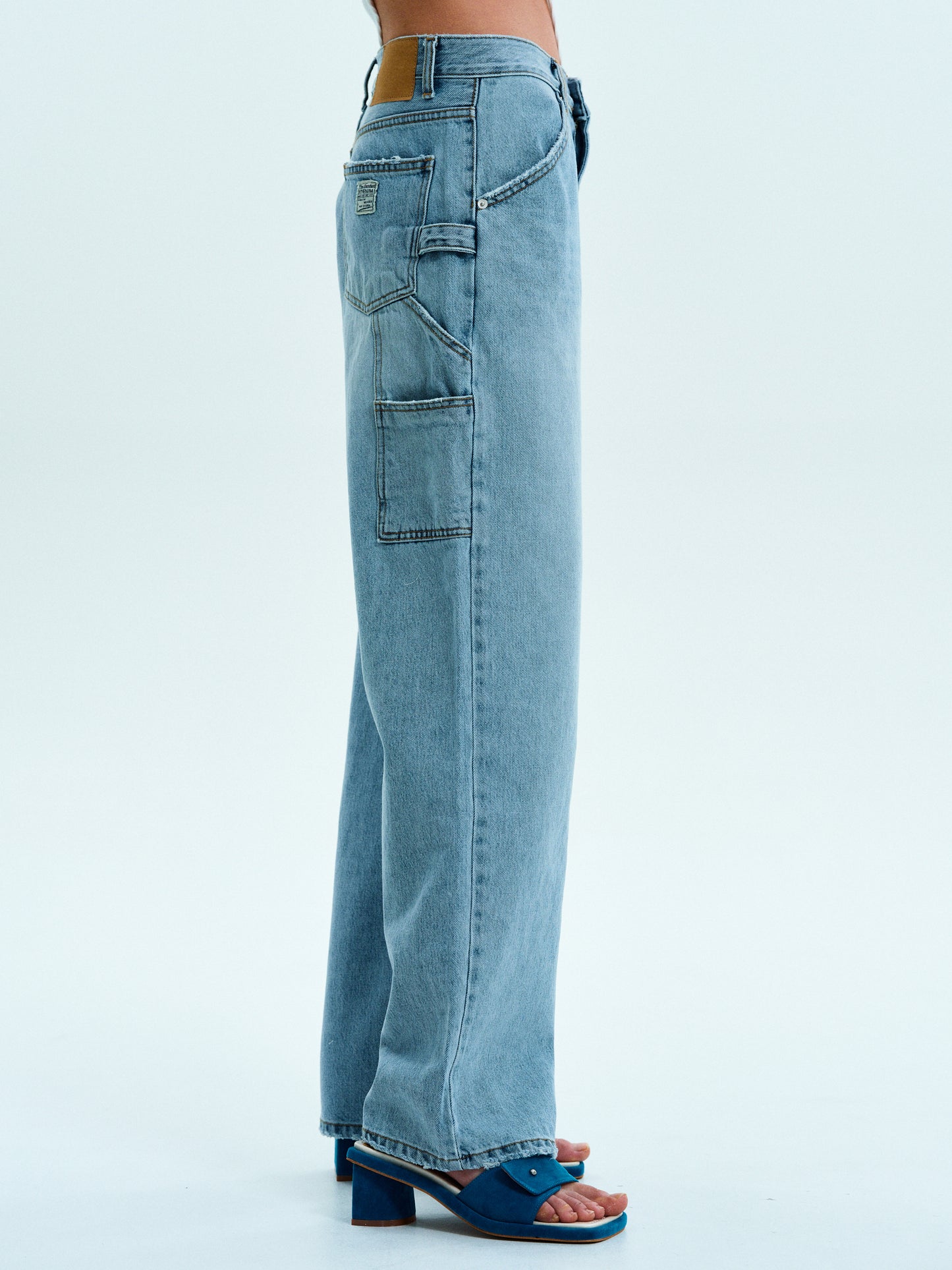 Wide Carpenter Jeans, Blue