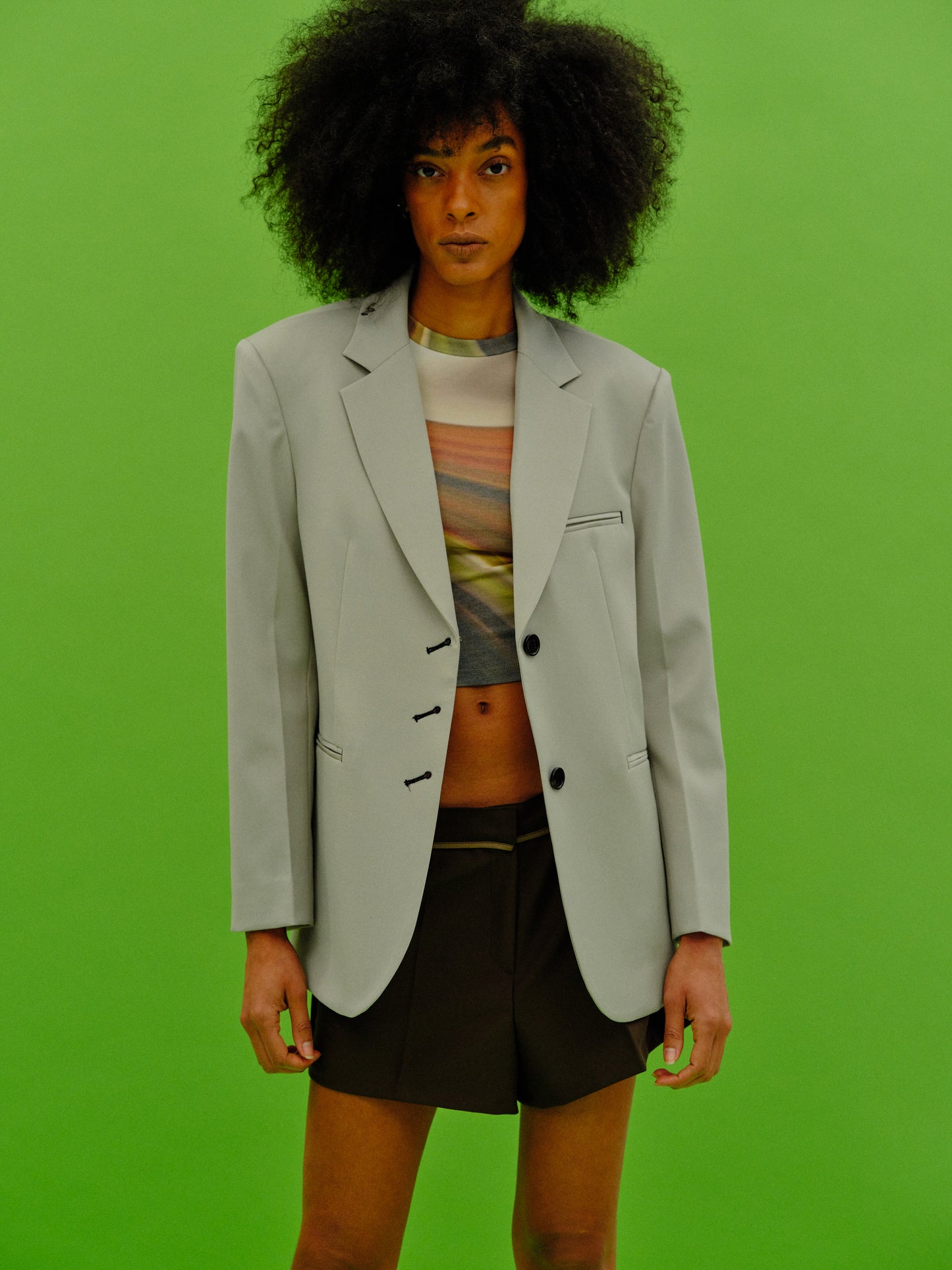 Slim Suit Blazer, Laurel Green