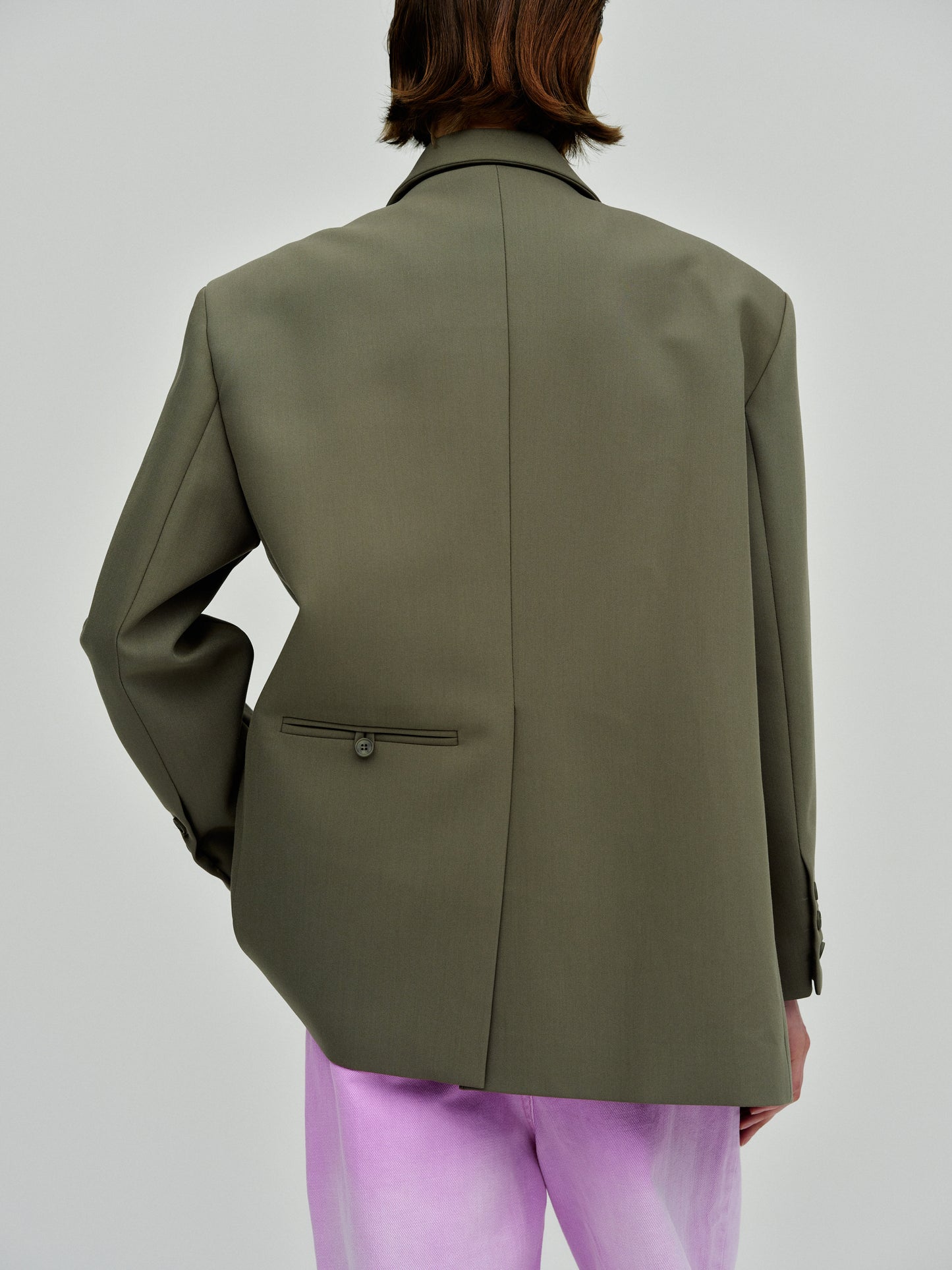 Boxy Cross-Over Blazer, Kalamata