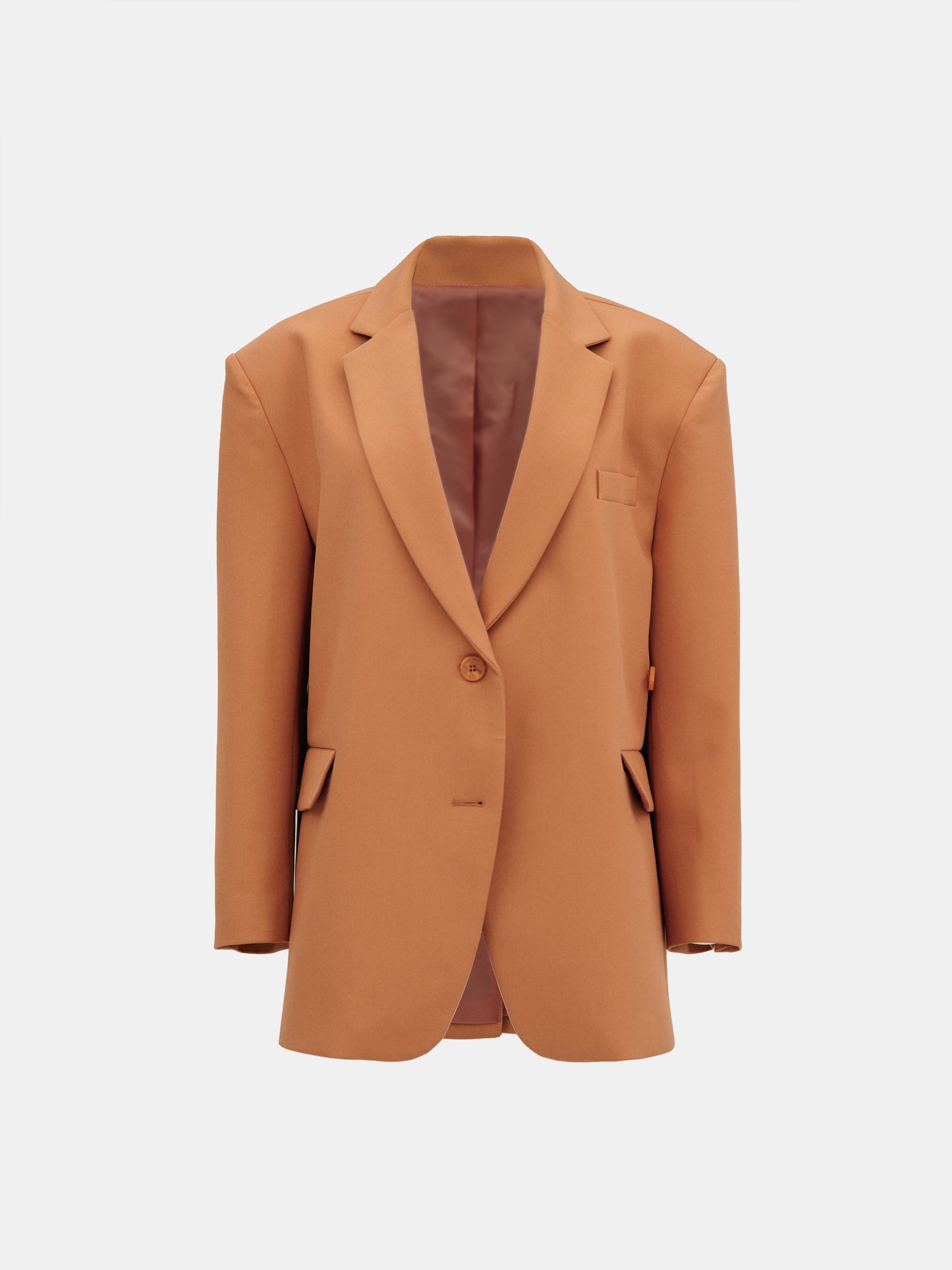 Boxy Cross-Over Blazer, Squash