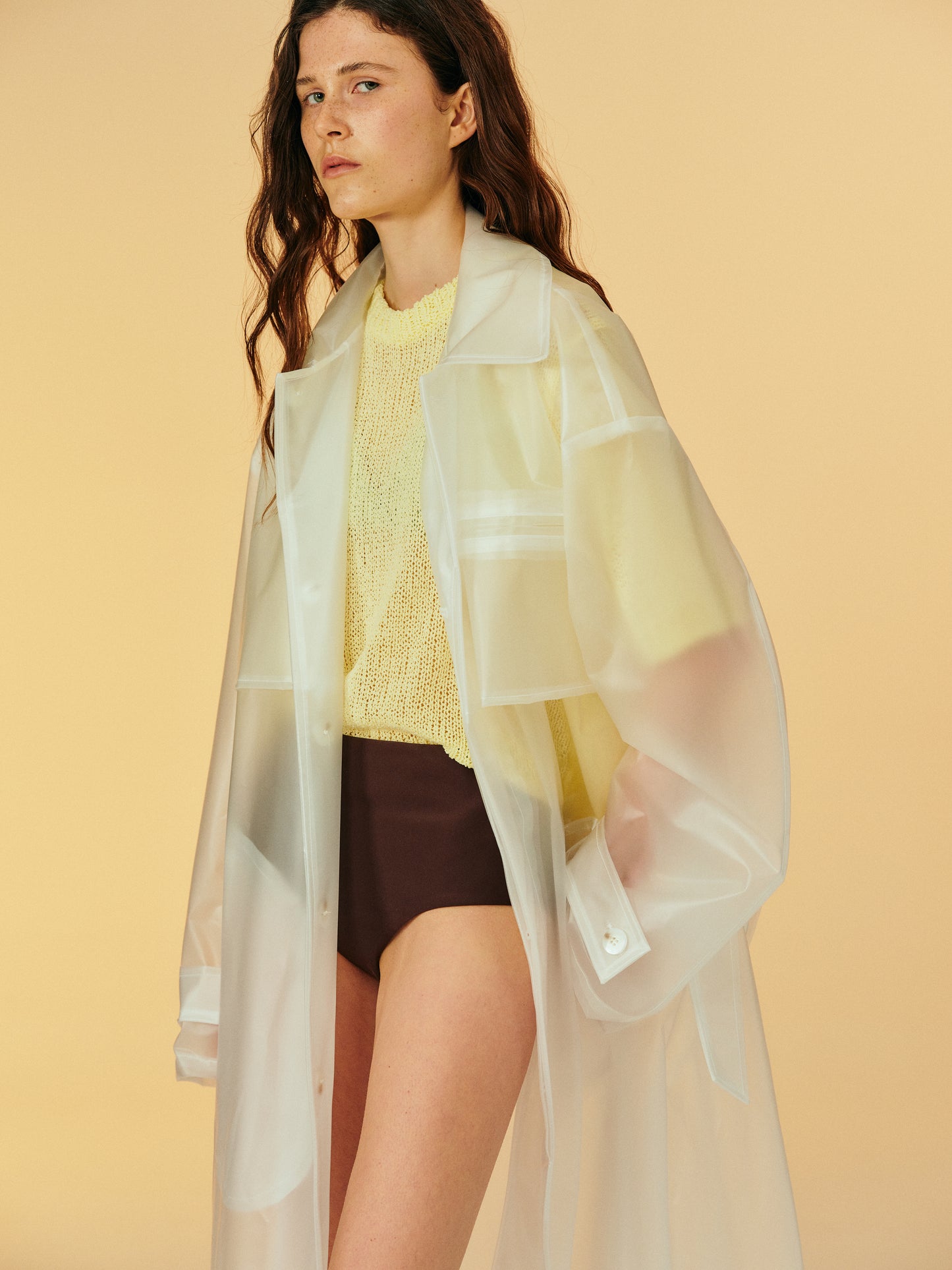Transparent Rain Coat, Clear