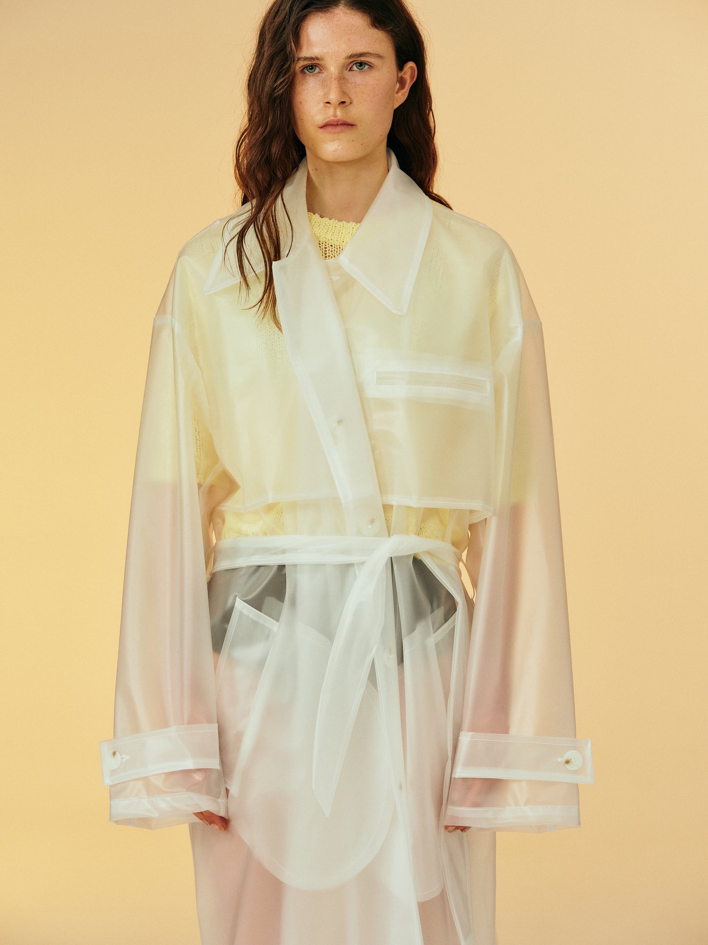 Transparent Rain Coat, Clear