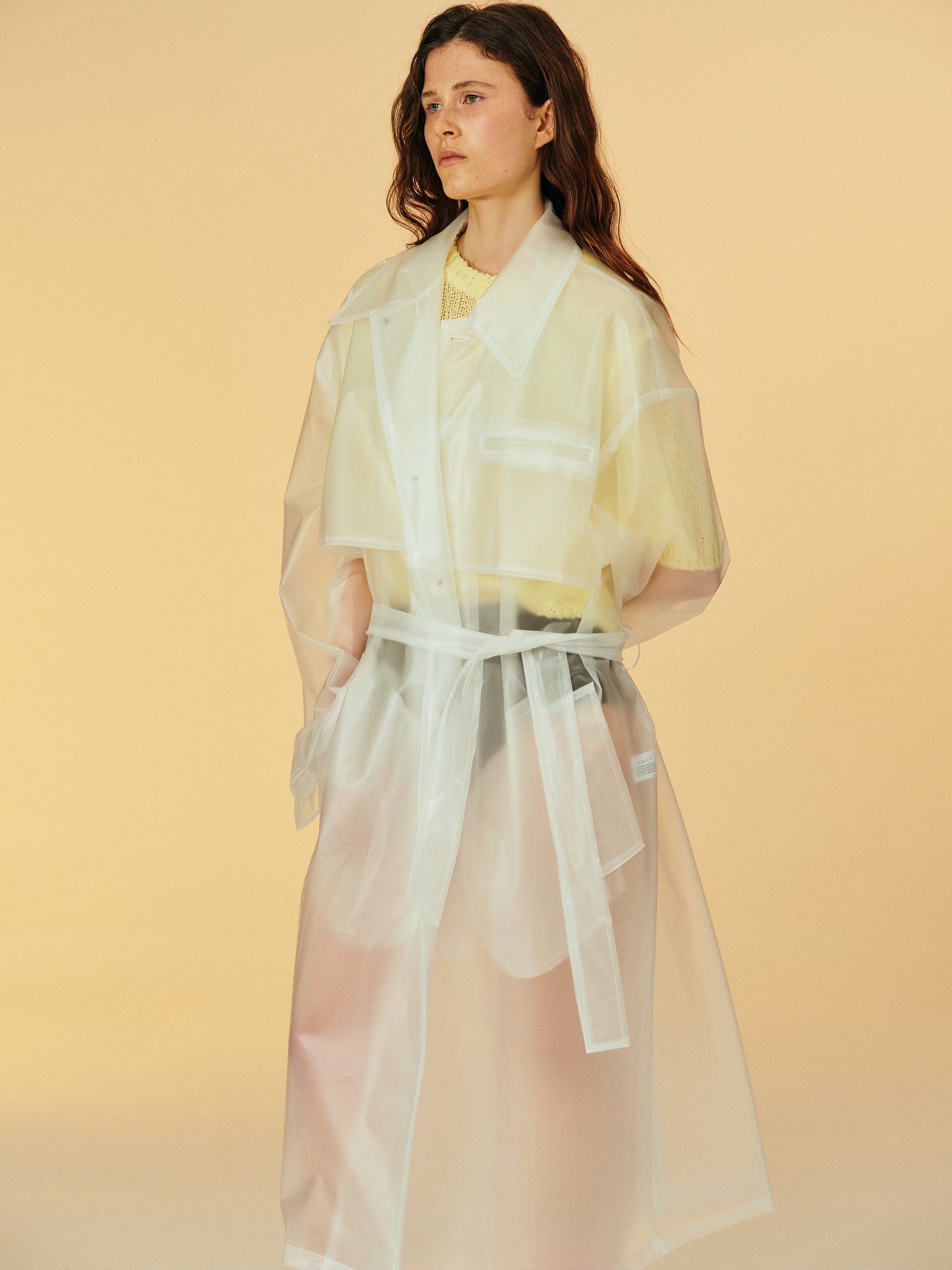 Transparent Rain Coat, Clear