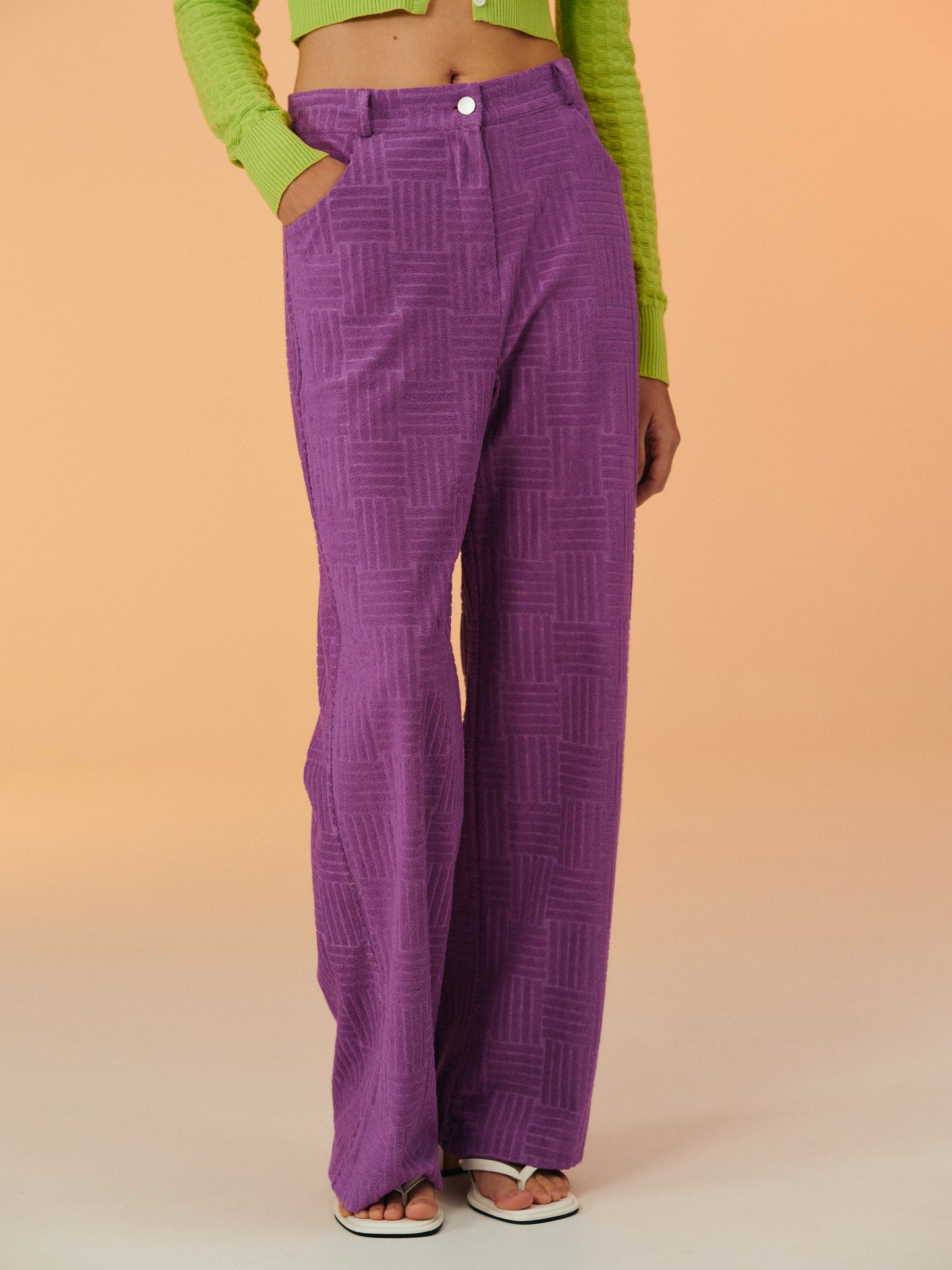 Toweling Trousers, Phacelia
