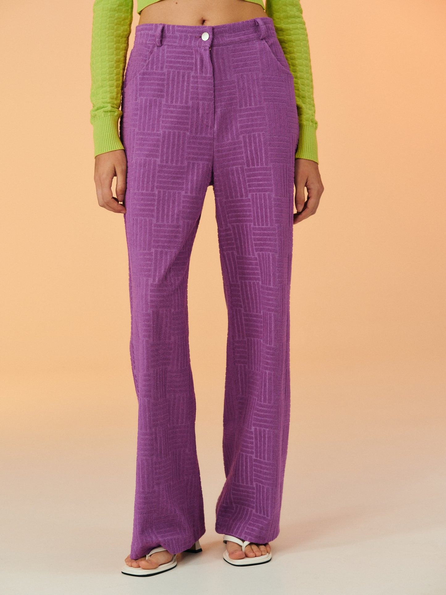 Toweling Trousers, Phacelia