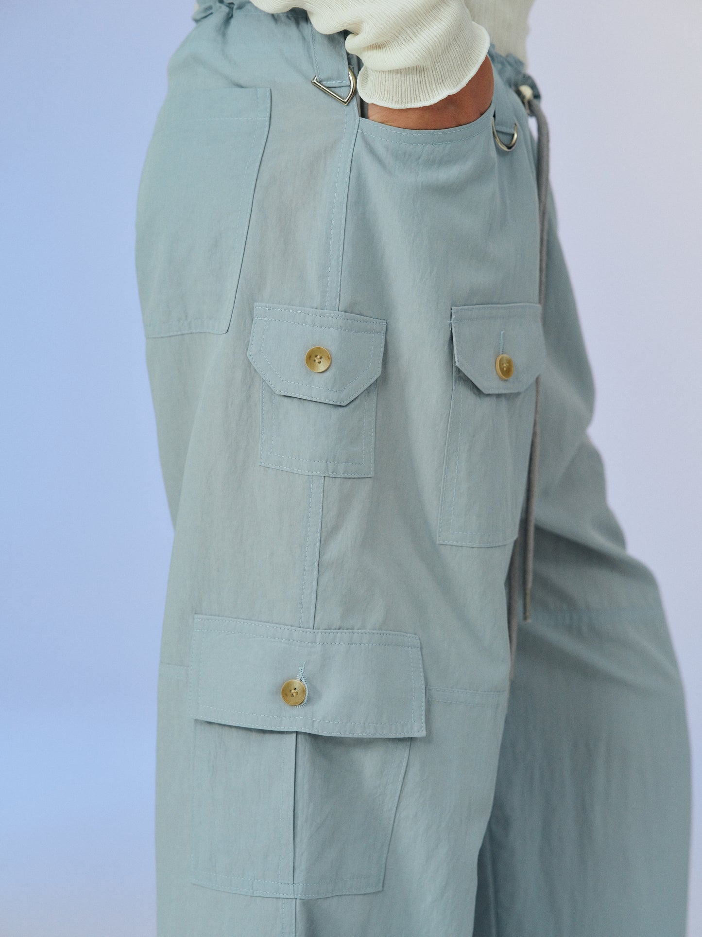 Parachute Cargo Trousers, Peppermint