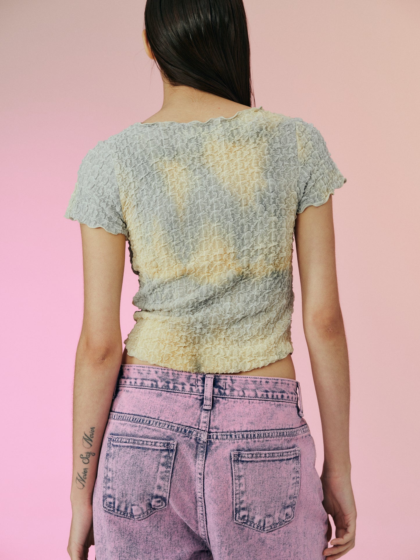 Tie-Dye Textured Top, Earthy