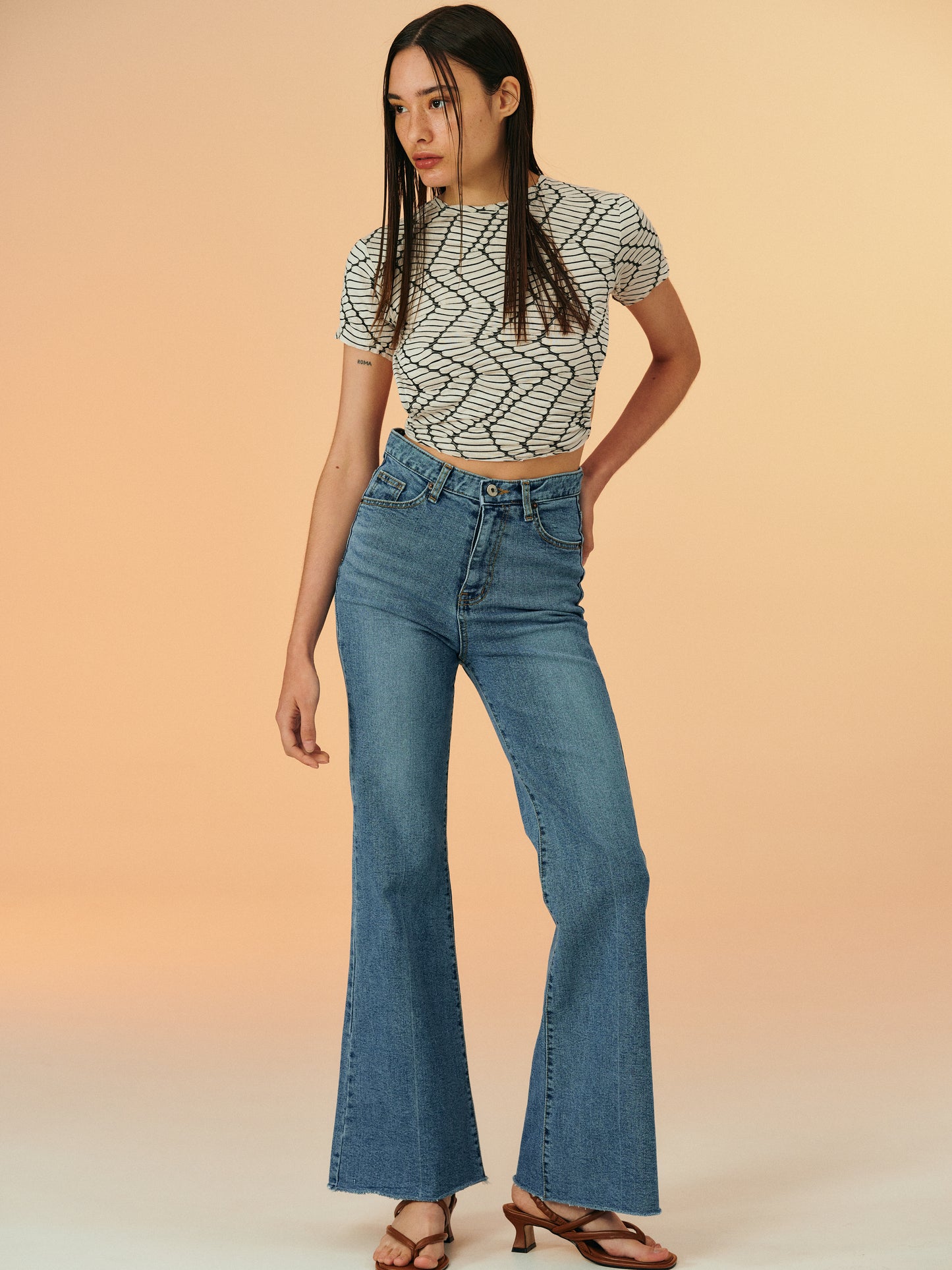 High Rise Bootcut Jeans, Medium Blue