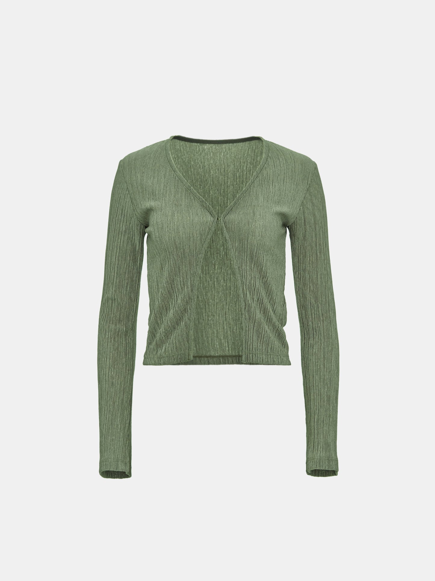 Open Plissé Top, Pine