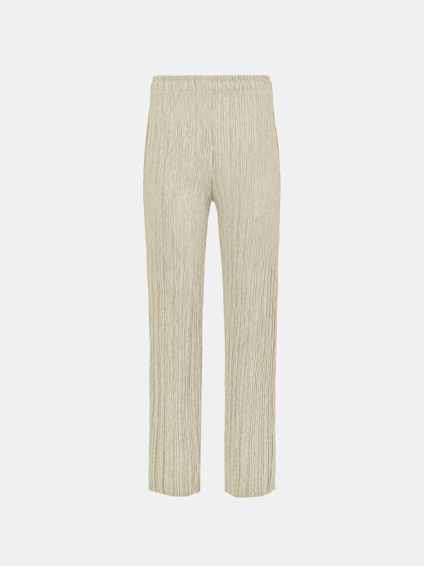 Plissé Pants, Taupe