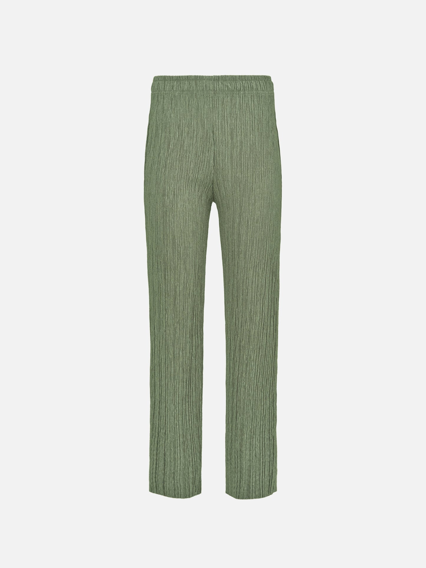 Plissé Pants, Pine