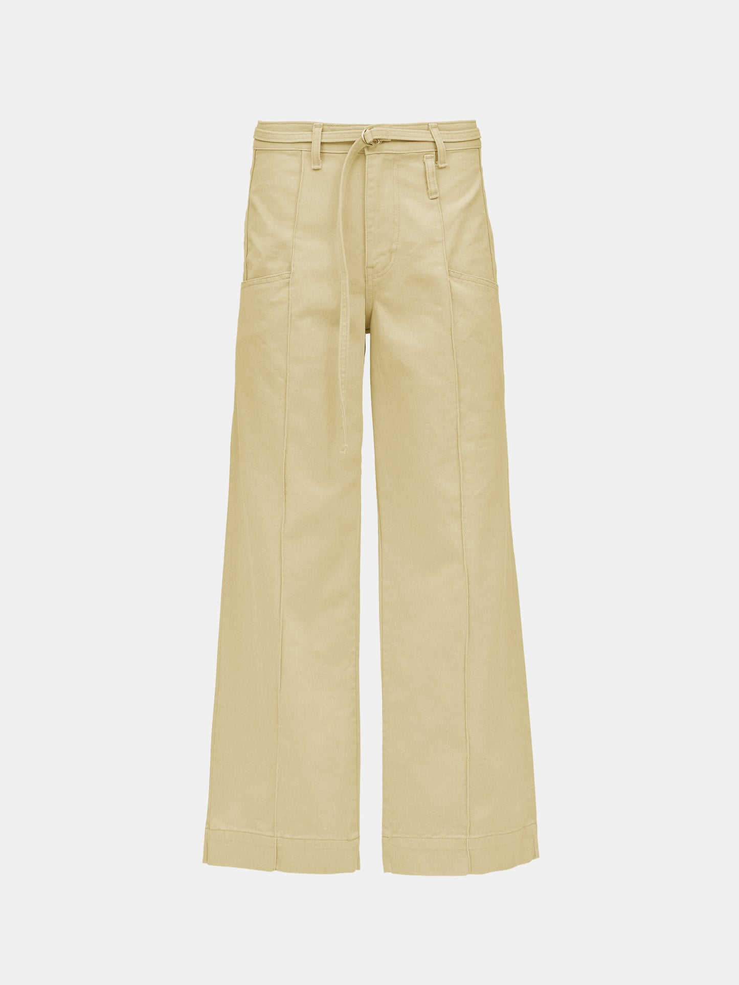Low Pocket Cotton Jeans, Vanilla