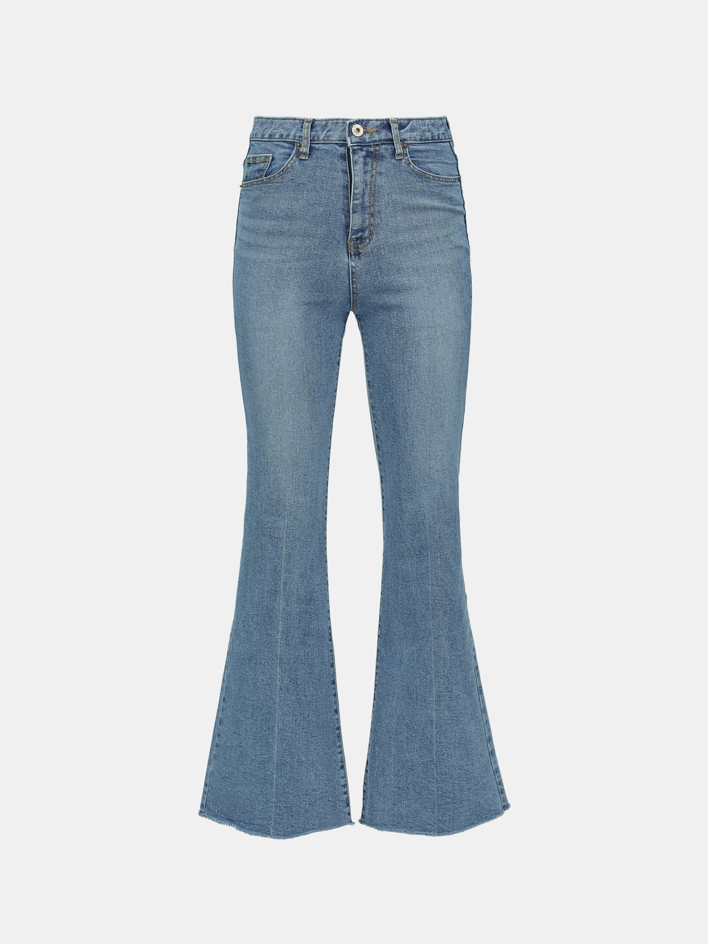 High Rise Bootcut Jeans, Medium Blue
