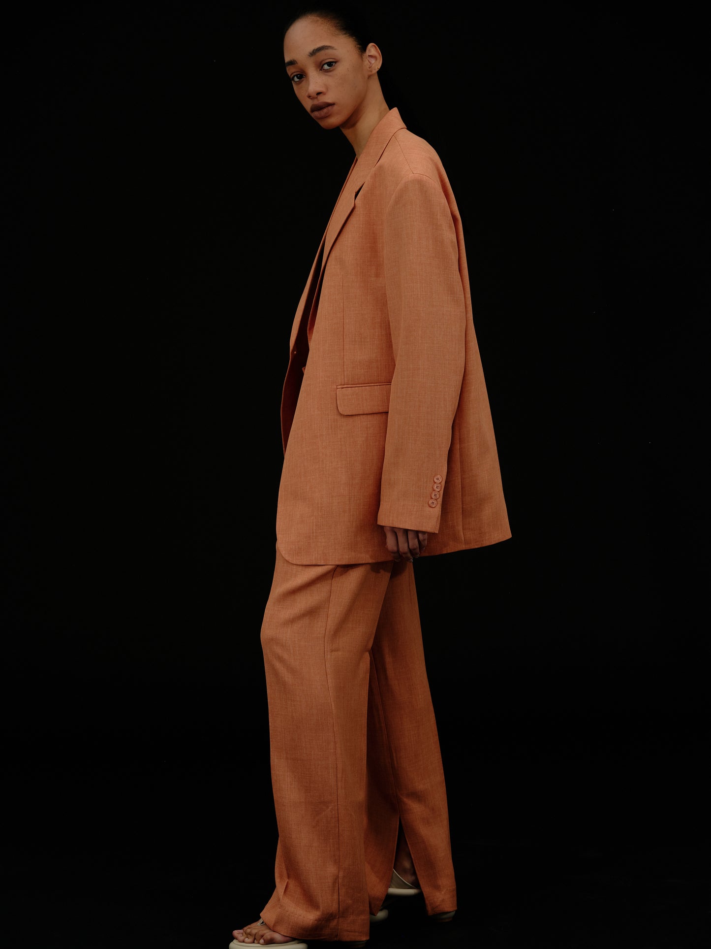 Oversized Boy Blazer, Burnt Orange
