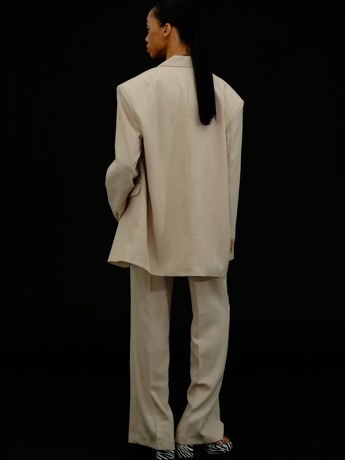 Oversized Boy Blazer, Warm Sand