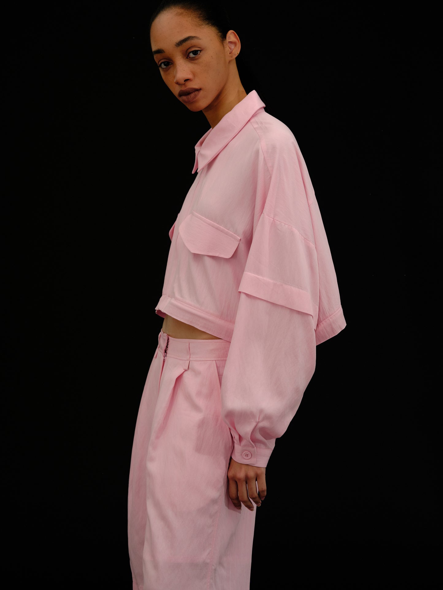 Convertible Bomber Jacket, Lotus