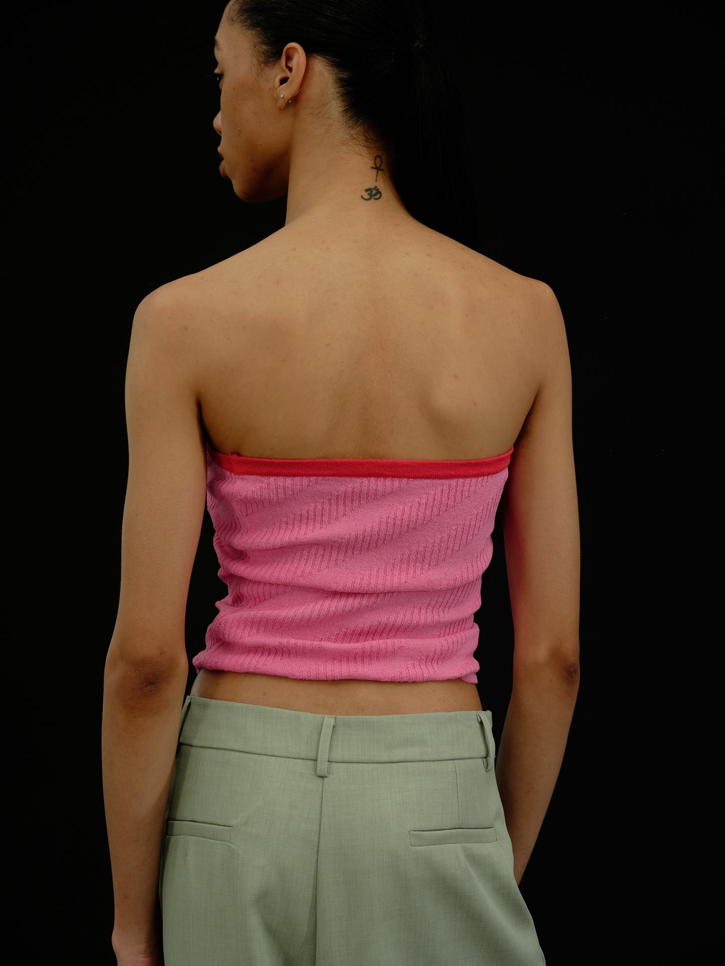Strapless Tank Top, Hot Pink
