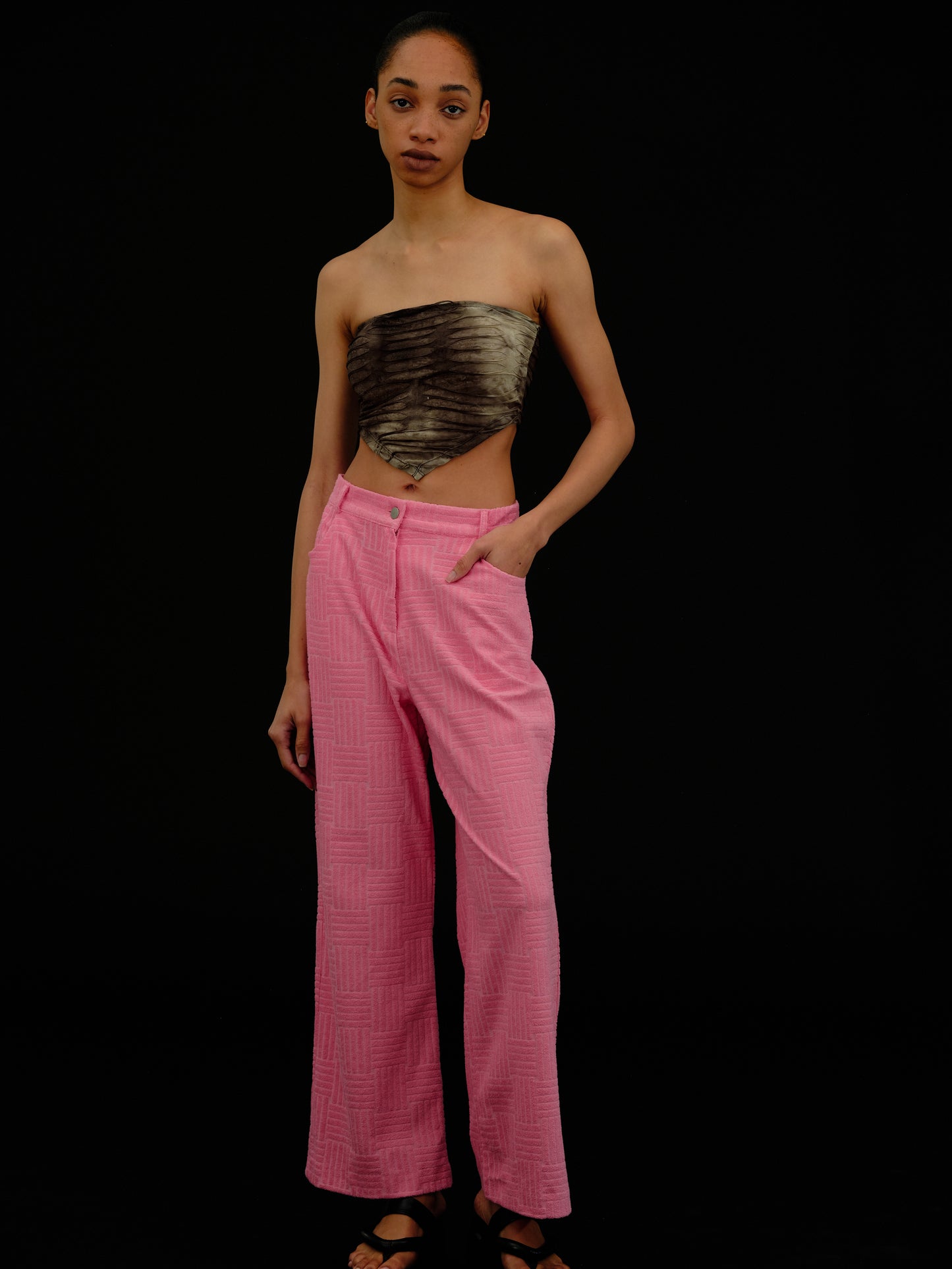 Toweling Trousers, Cherry Blossom